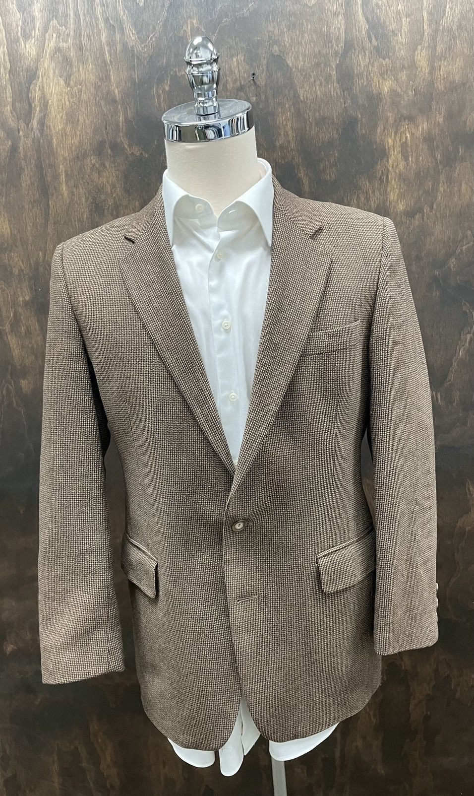 Calvin Klein × Vintage Vintage Wool Tweed Jacket Size 40R - 1 Thumbnail