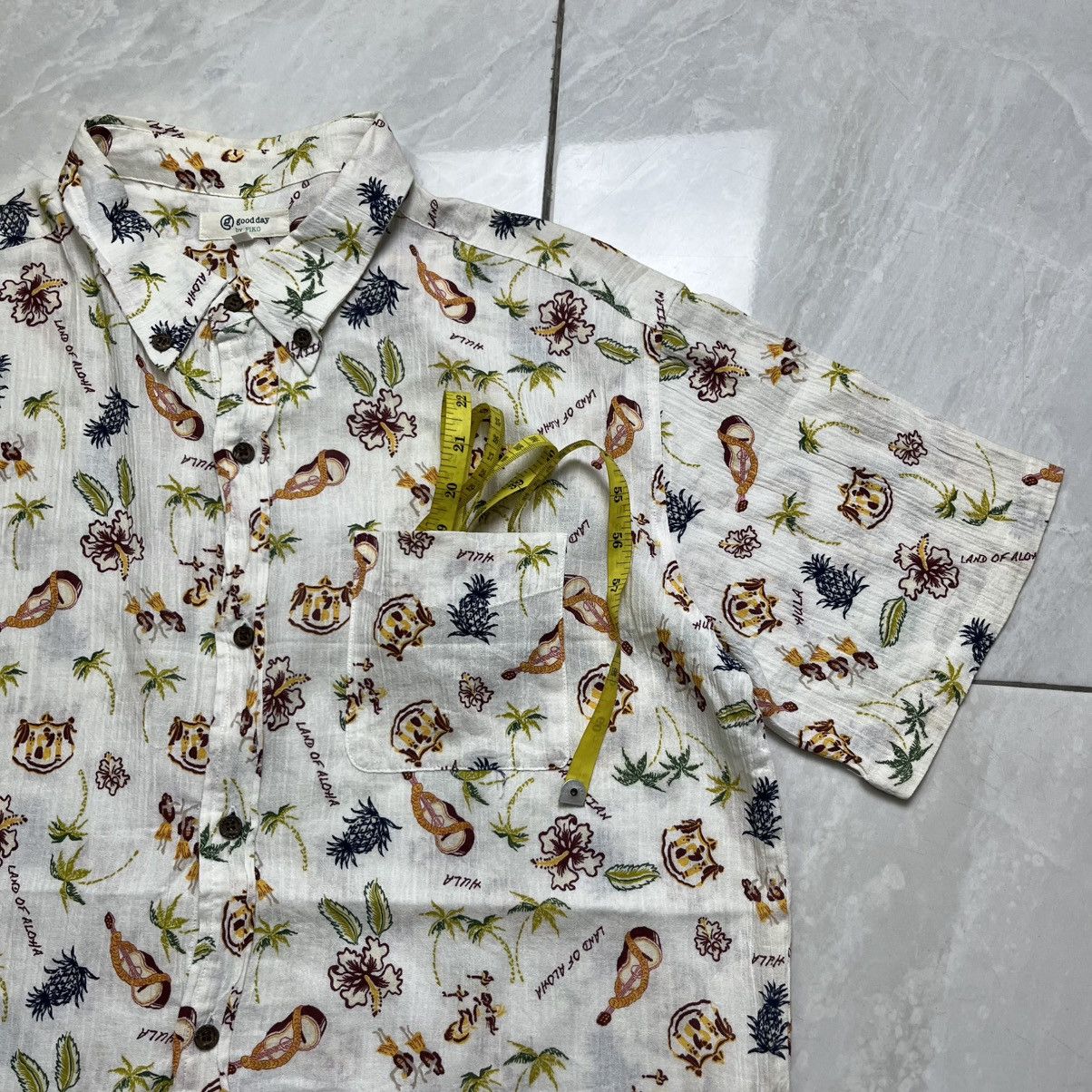 Sun Surf aloha hawaiian pattern shirt pleated by piko button shirt Size US XL / EU 56 / 4 - 3 Thumbnail
