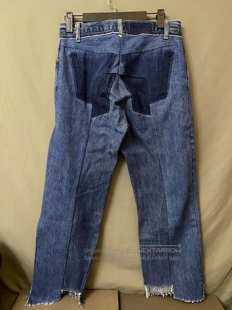 Vetements size L Distressed Patchwork Denim Pants