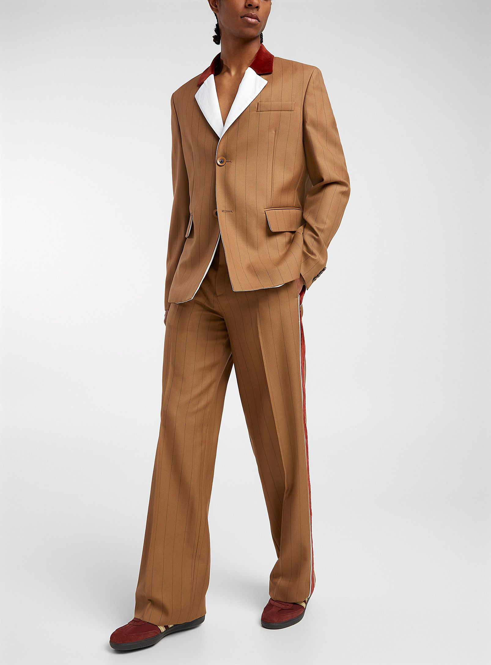 Wales Bonner BNWT SS24 WALES BONNER PINSTRIPE WOOL HAILE JACKET 52 Size US L / EU 52-54 / 3 - 10 Thumbnail