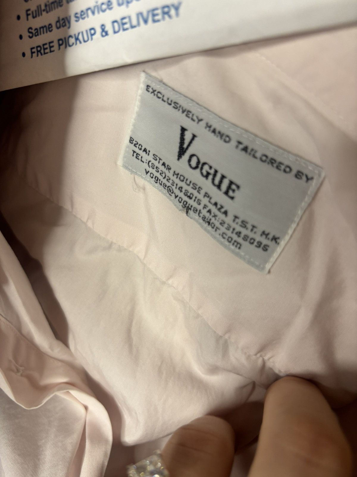 Vogue Vogue Peach Dress Shirt Size US M / EU 48-50 / 2 - 2 Thumbnail