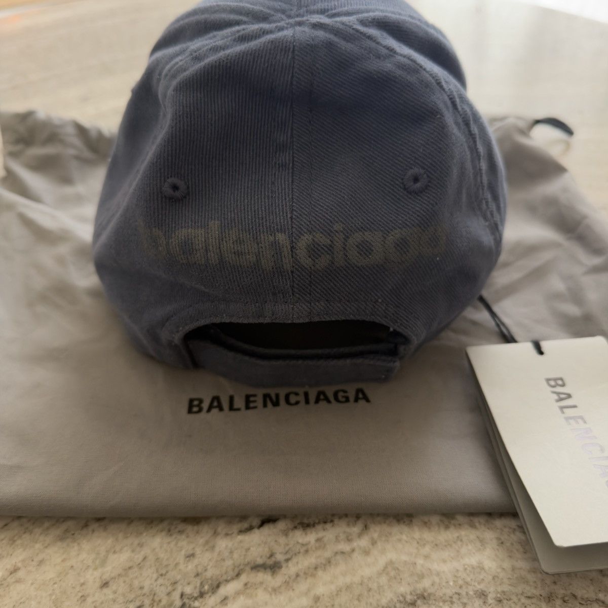 Balenciaga Balenciaga 3B Stencil Cap Blue Small 55CM 🚫READ DESCRIPTION🚫 Size ONE SIZE - 4 Thumbnail