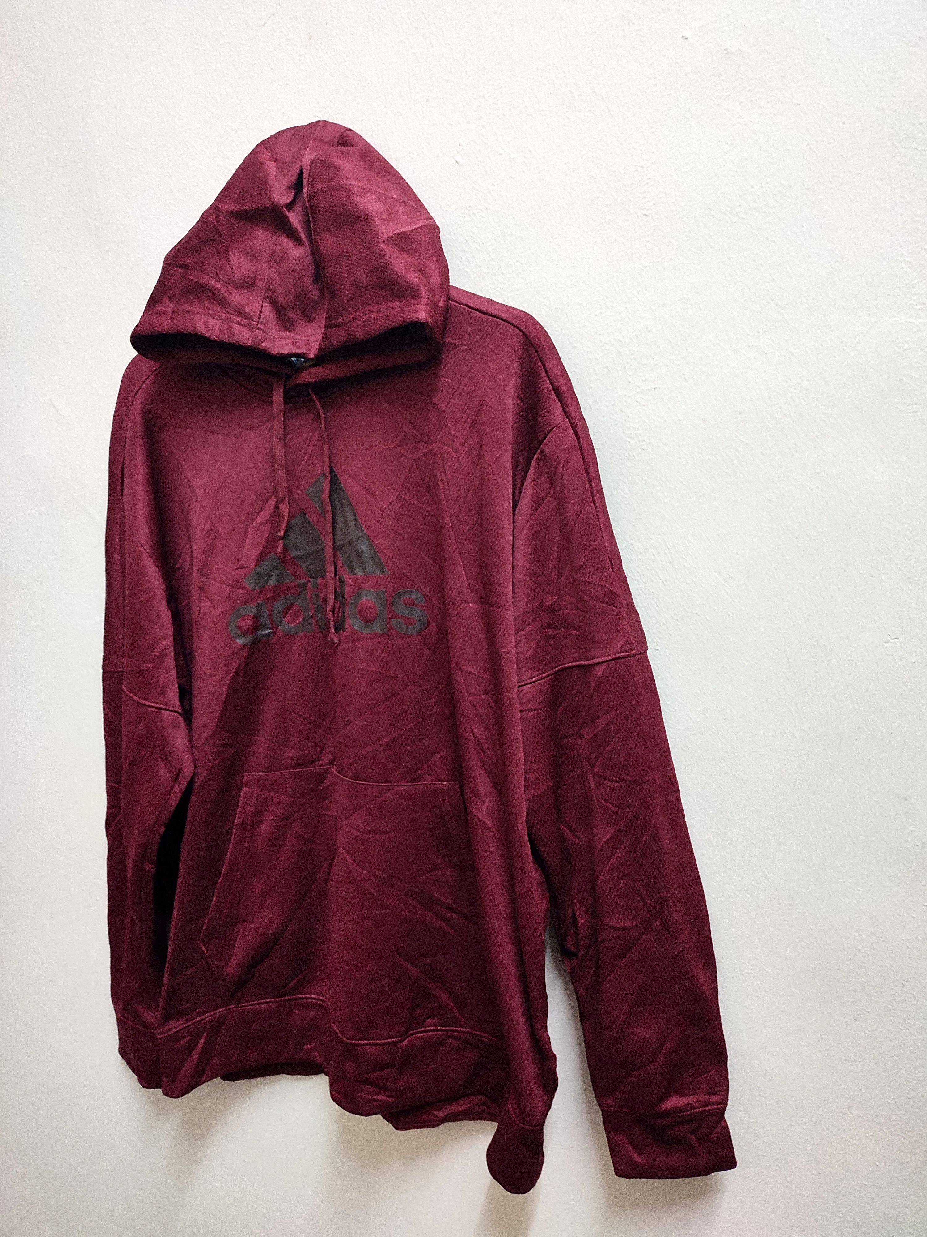 Adidas Adidas Climawarm Maroon Hoodies Size US XL / EU 56 / 4 - 4 Thumbnail