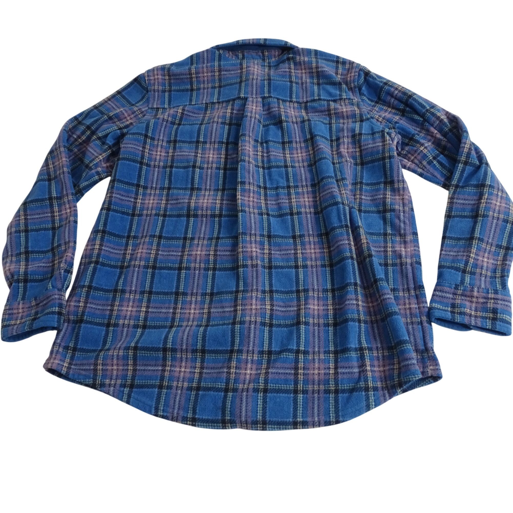 L.L. Bean Vintage LL Bean Blue Purple Plaid Fleece Shirt Women Size M Size M / US 6-8 / IT 42-44 - 5 Thumbnail