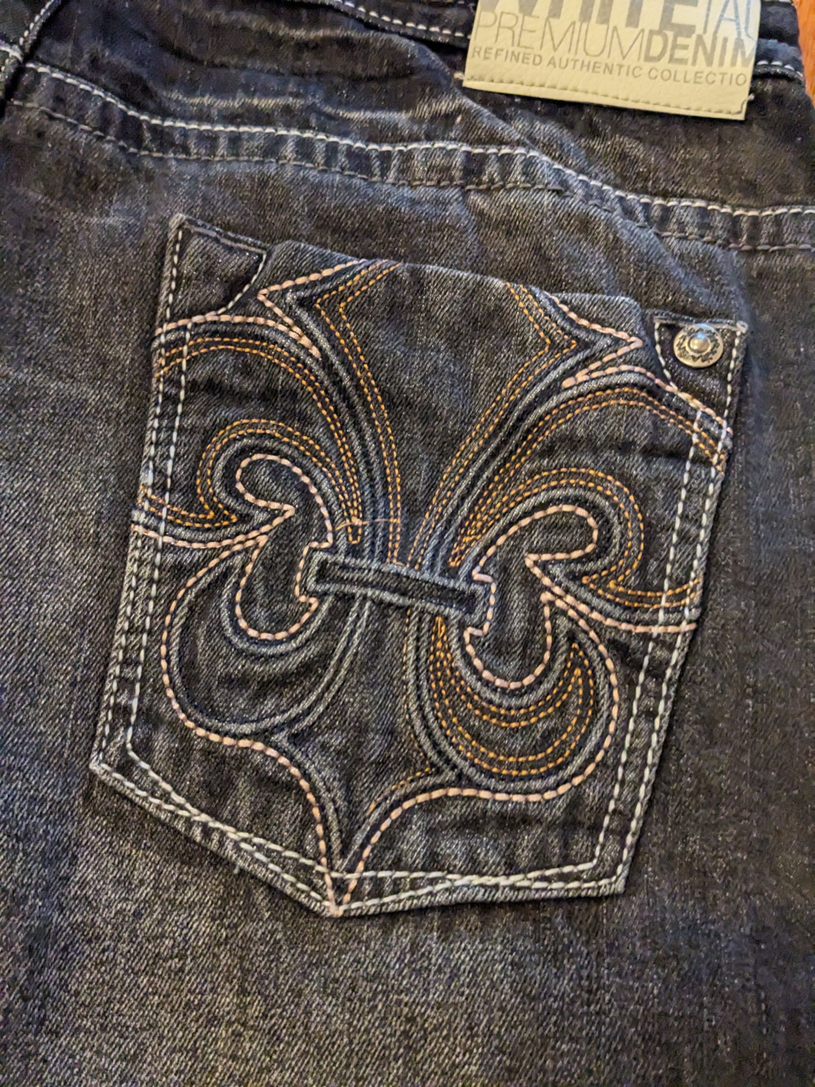 Affliction Vintage Y2K White Tag Premium 34 x 34 Denim Jeans Size US 34 / EU 50 - 2 Thumbnail