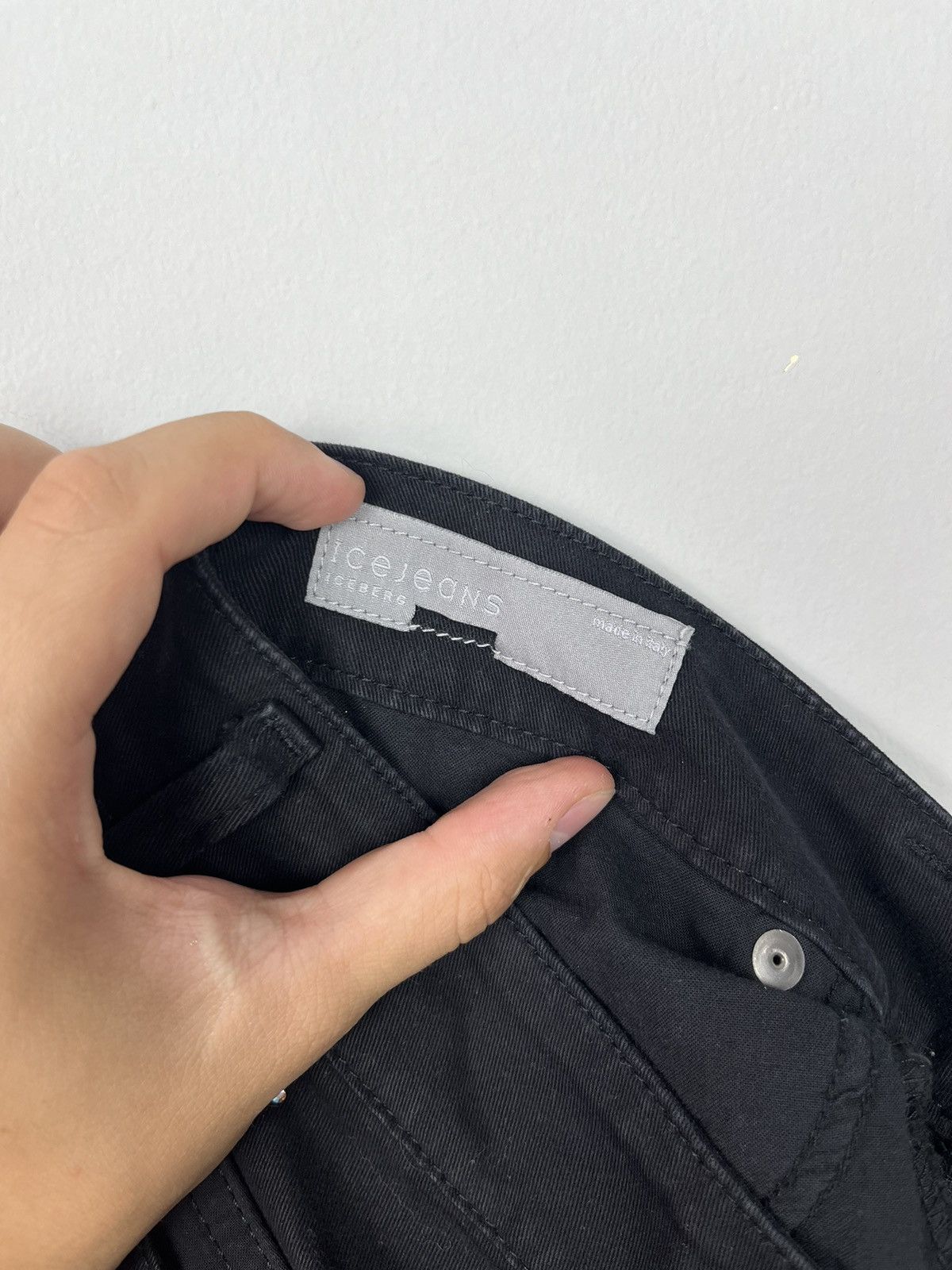 Iceberg Iceberg Icejeans Vintage Glitter Archive Denim Skirt Italy Size 27" / US 4 / IT 40 - 14 Thumbnail