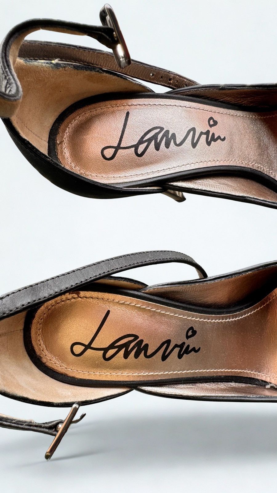 Lanvin Lanvin Vintage Gold Sculptural Heel Pumps EU38 UK5 Size US 8 / IT 38 - 3 Thumbnail