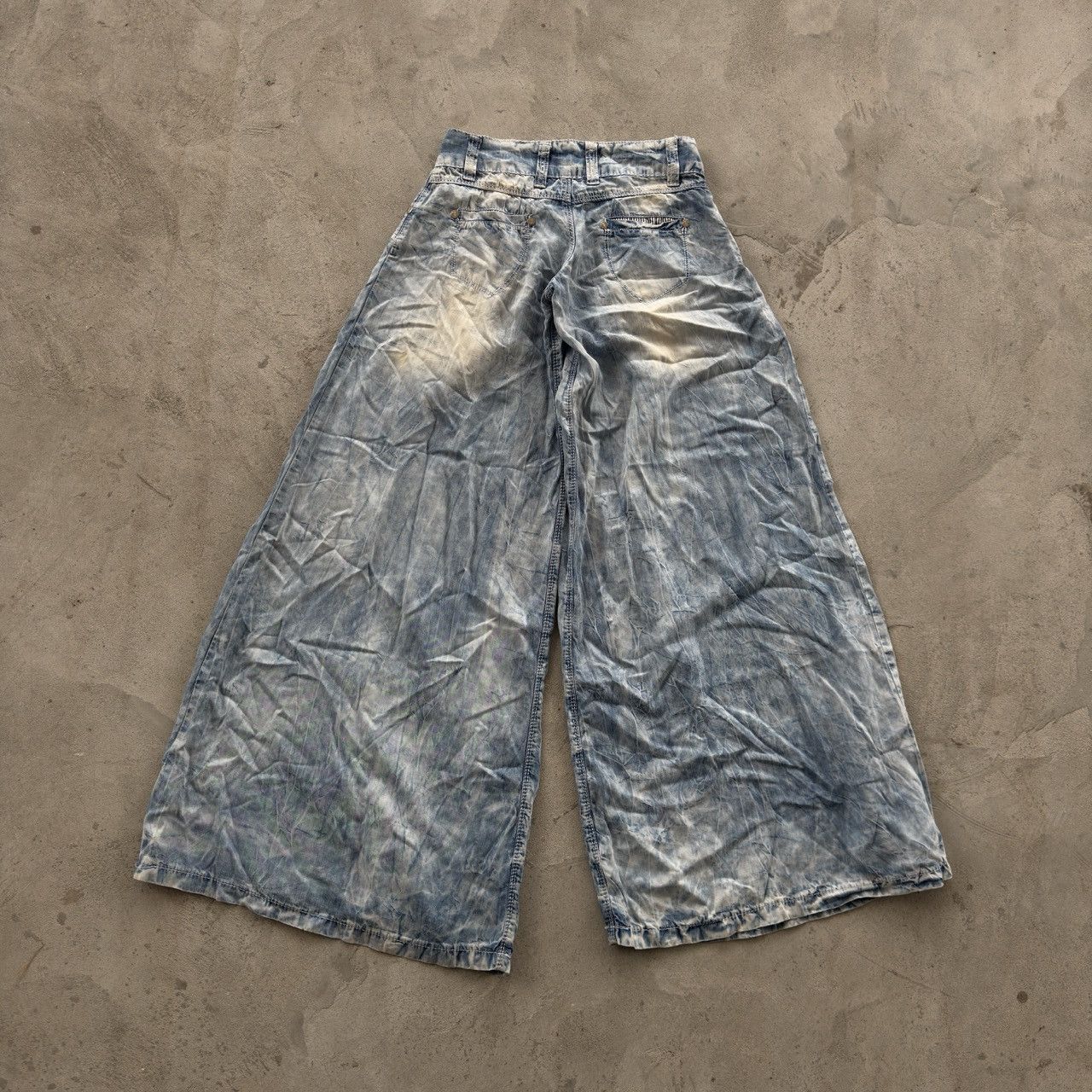 Trussardi Vintage Trussardi Ultra Baggy Denim Pants Size 27" / US 4 / IT 40 - 2 Thumbnail