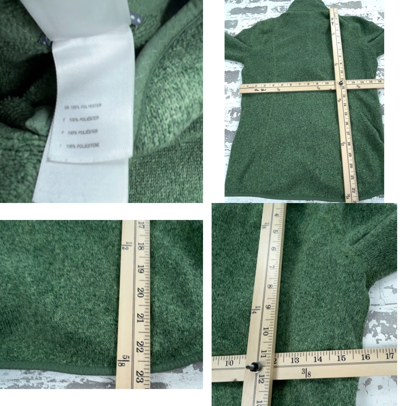 The North Face VINTAGE North Face Jacket Women Small Green Fleece Full Zip Size S / US 4 / IT 40 - 8 Thumbnail