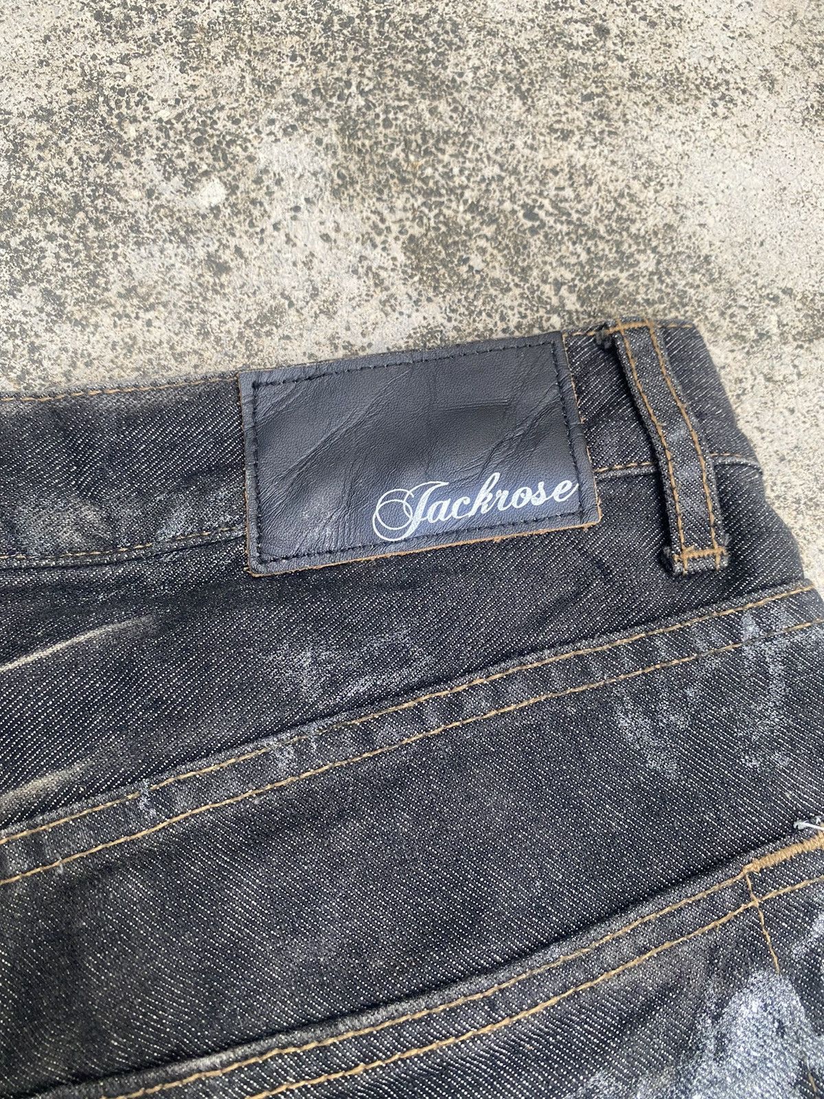 If Six Was Nine × JACKROSE Flare Jeans Jack Rose Waxed Clawmark Bootcut Size US 32 / EU 48 - 23 Thumbnail