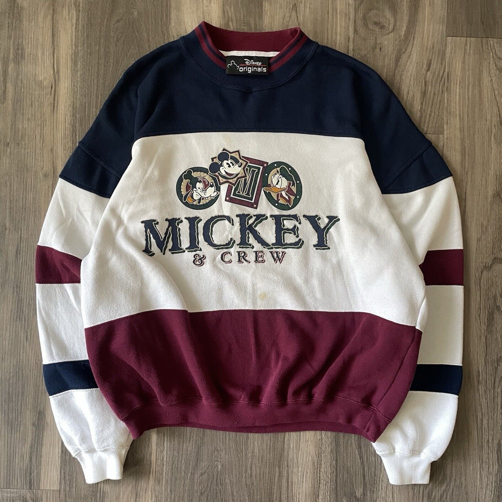 Disney × Vintage Vintage Disney Crewneck Sweatshirt Sz L Mickey And Crew Size US L / EU 52-54 / 3 - 1 Thumbnail