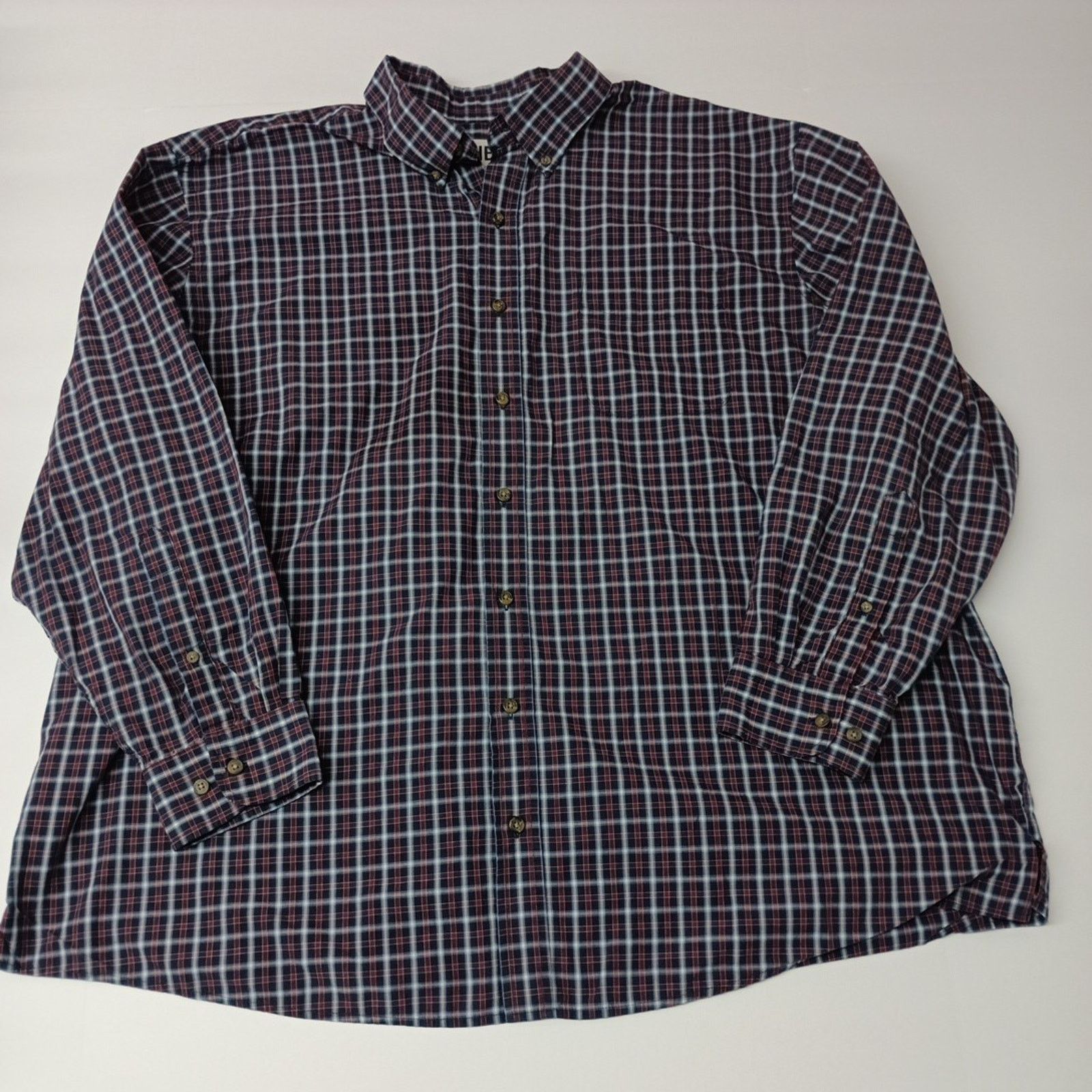Other Harbor Bay Shirt Men's 2XL Multicolor Plaid Cotton Blend Size US XXL / EU 58 / 5 - 1 Thumbnail