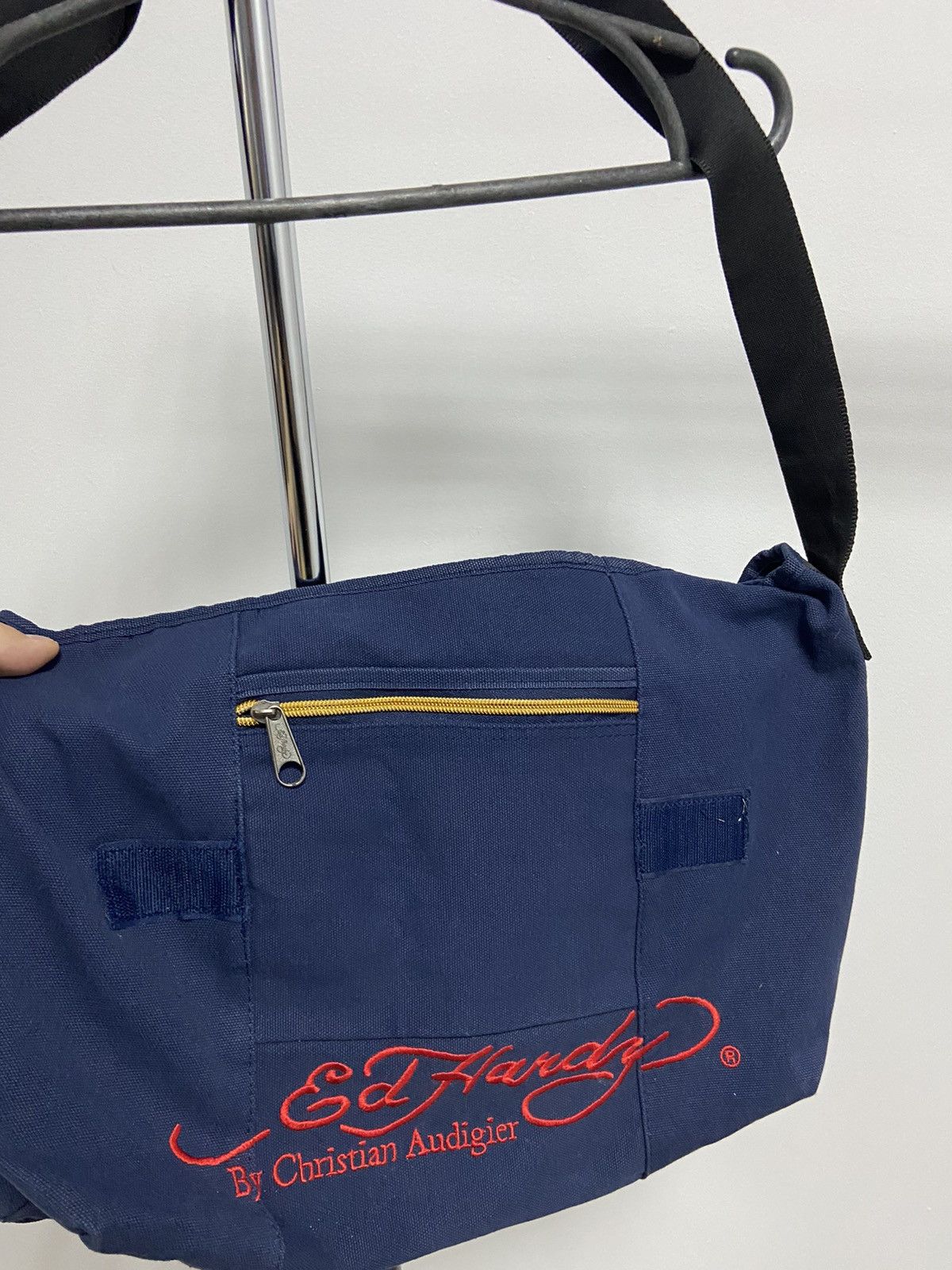 Ed Hardy × Vintage Ed Hardy Vintage Bag Shoulder Big Print Logo tiger 🐯 Size ONE SIZE - 4 Thumbnail