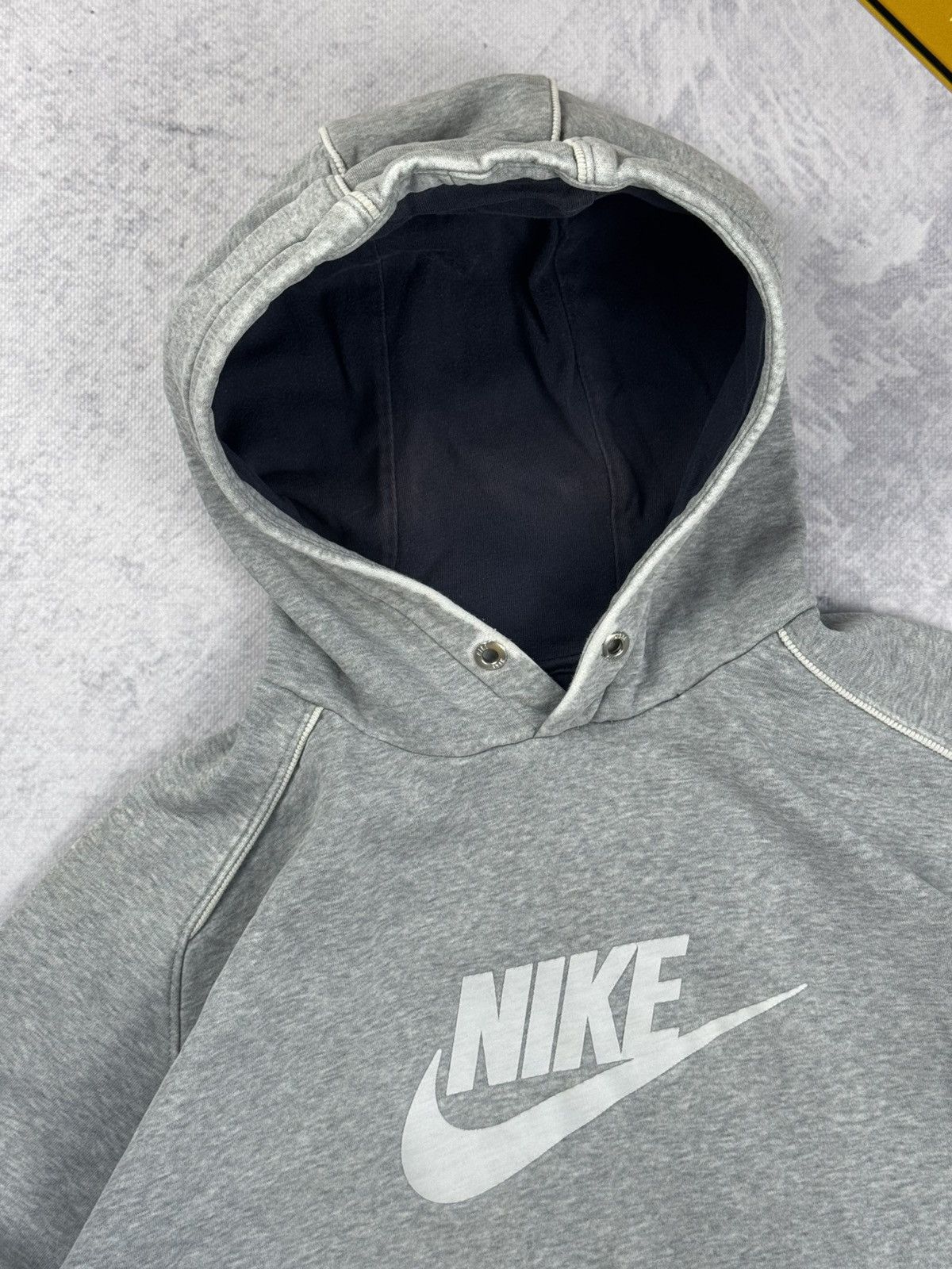 Nike × Vintage NIKE VINTAGE CENTER LOGO OVERSIZE BOXY HOODIE Size US M / EU 48-50 / 2 - 4 Thumbnail