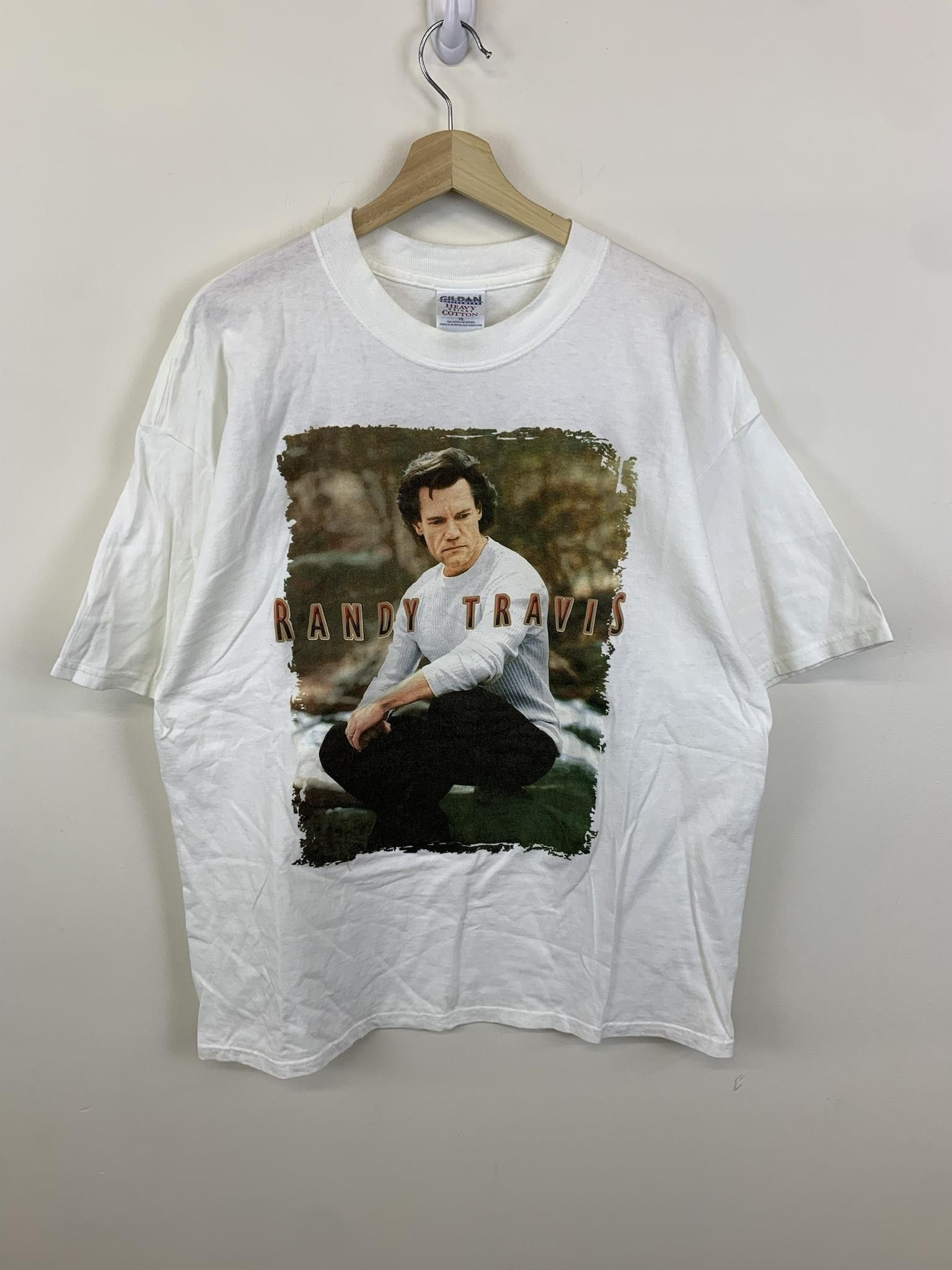 Image of Band Tees x Vintage Randy Travis 1990S Inspirational Journey Tour Tee in White, Men's (Size XL)