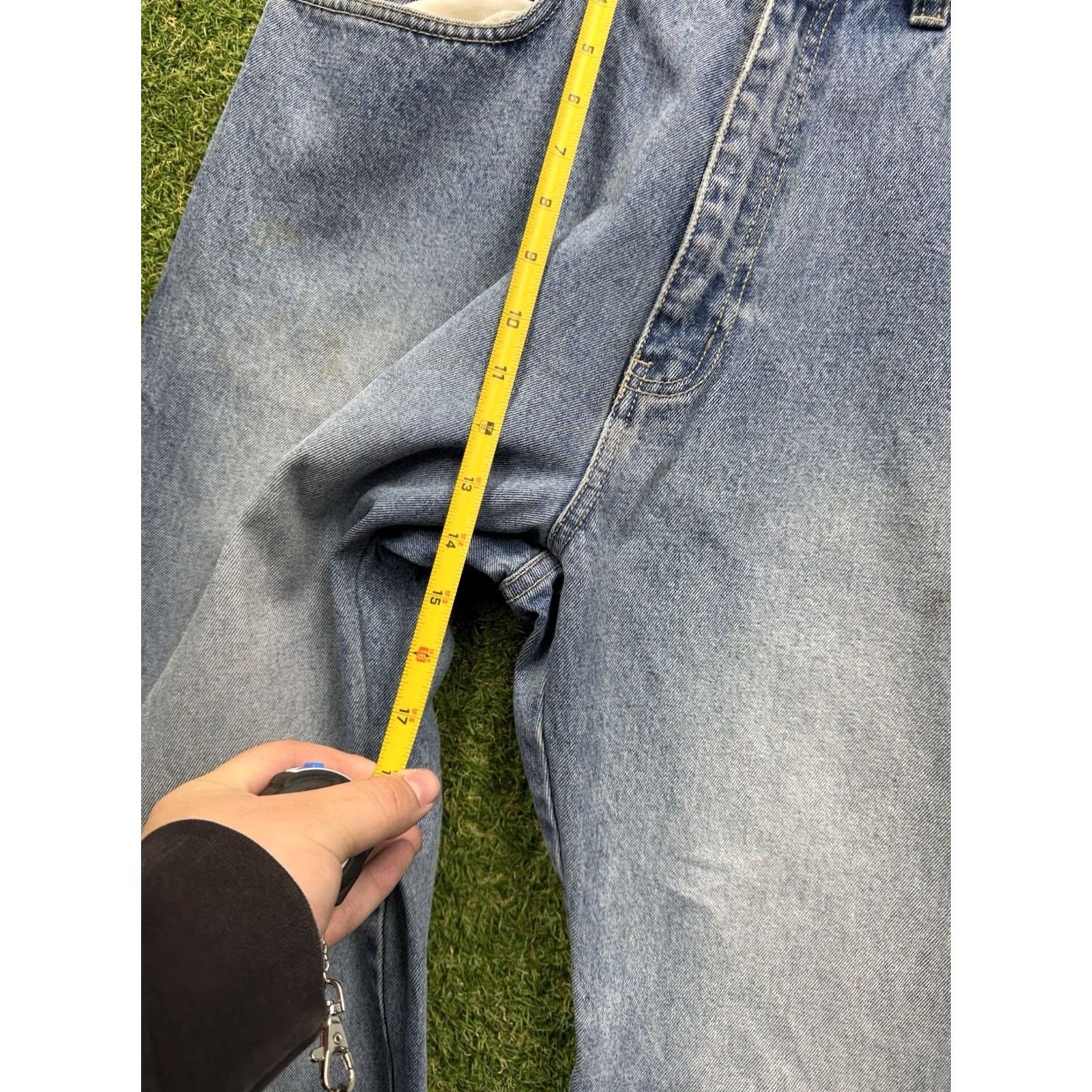 Rocawear VINTAGE Rocawear Jeans Baggy 90s Grunge Hip Hop Punk Jnco 98s Wide-Leg Mens 36x34 Blue Denim Cotton Blend Stone Wash Light 5-Pocket Relaxed Size US 36 / EU 52 - 7 Thumbnail