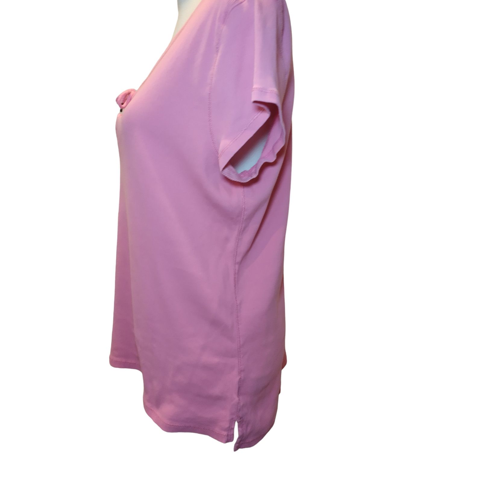 Lauren Ralph Lauren Lauren Ralph Lauren Womens Lace Up Blouse Top Knit Pink XL Size XL / US 12-14 / IT 48-50 - 4 Thumbnail