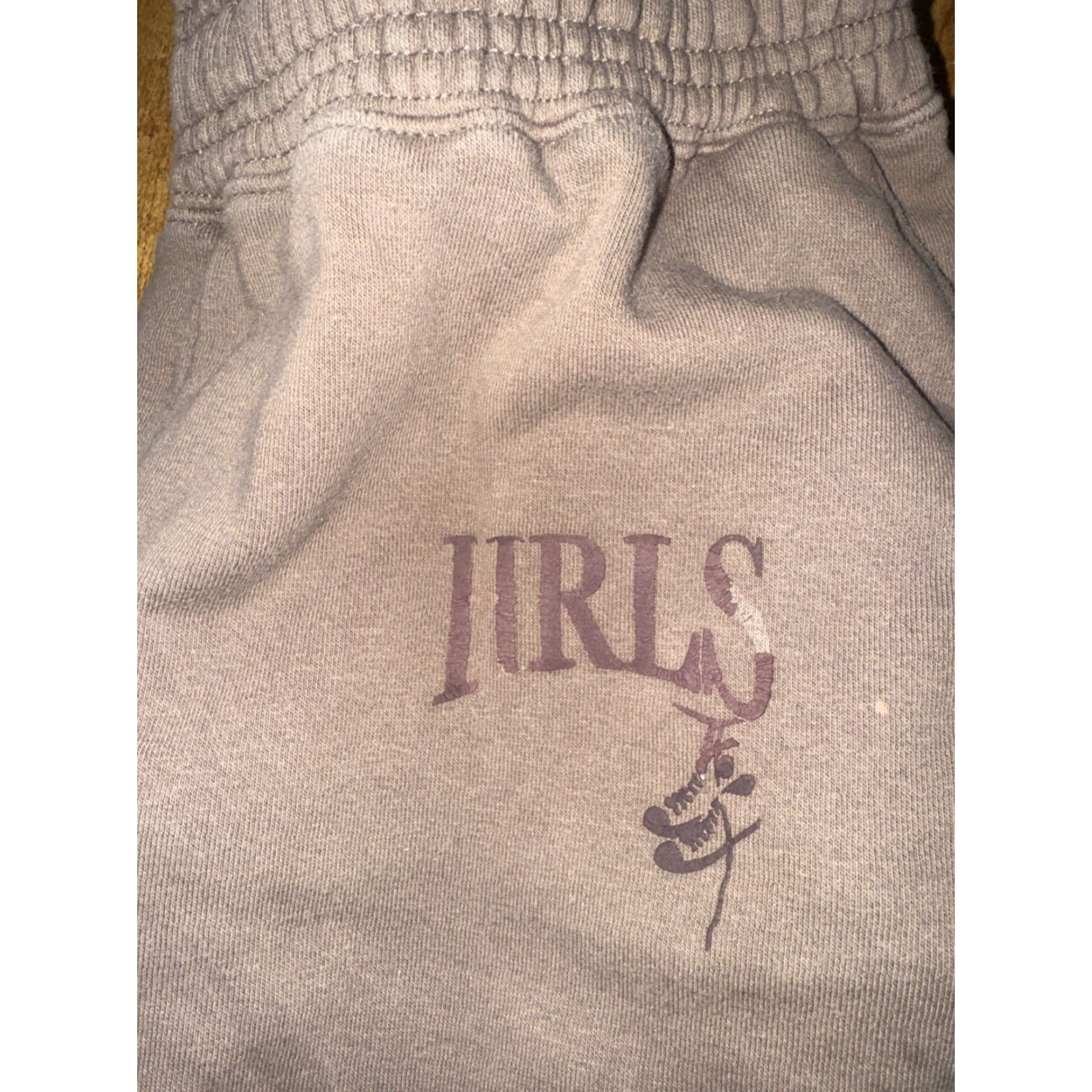 J Brand Hood Raised Sweatpants Pants Adult Men L Taupe Heavyweight Jogger 30 in Inseam Colorful Regular Cotton Size US 33 - 2 Thumbnail