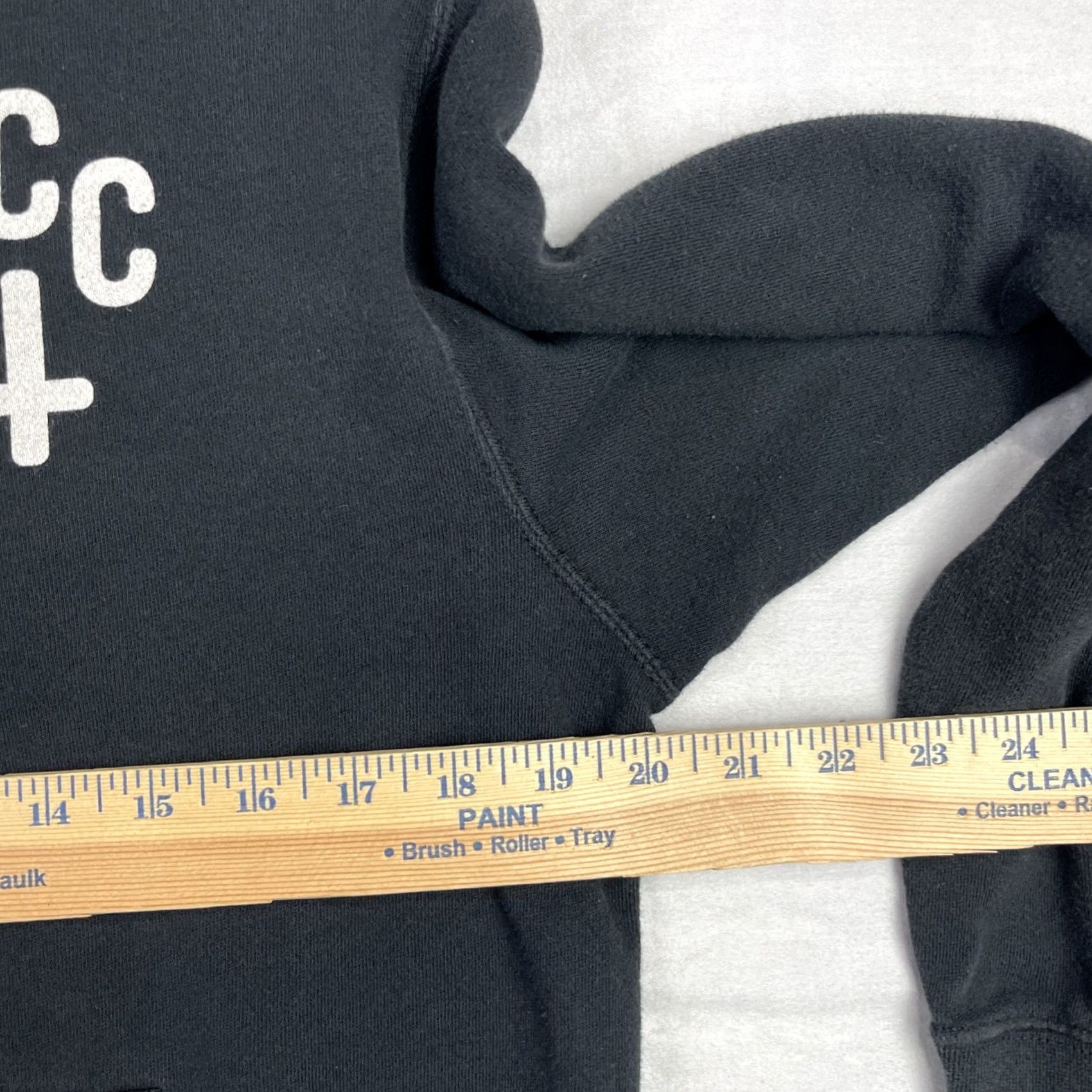 Vintage Black Craft Cult Hoodie Mens I Small Black Graphic Print Hooded Pockets, Regular Fit, Pullover, Fall Winter, Gothic, 90s Size US S / EU 44-46 / 1 - 6 Thumbnail