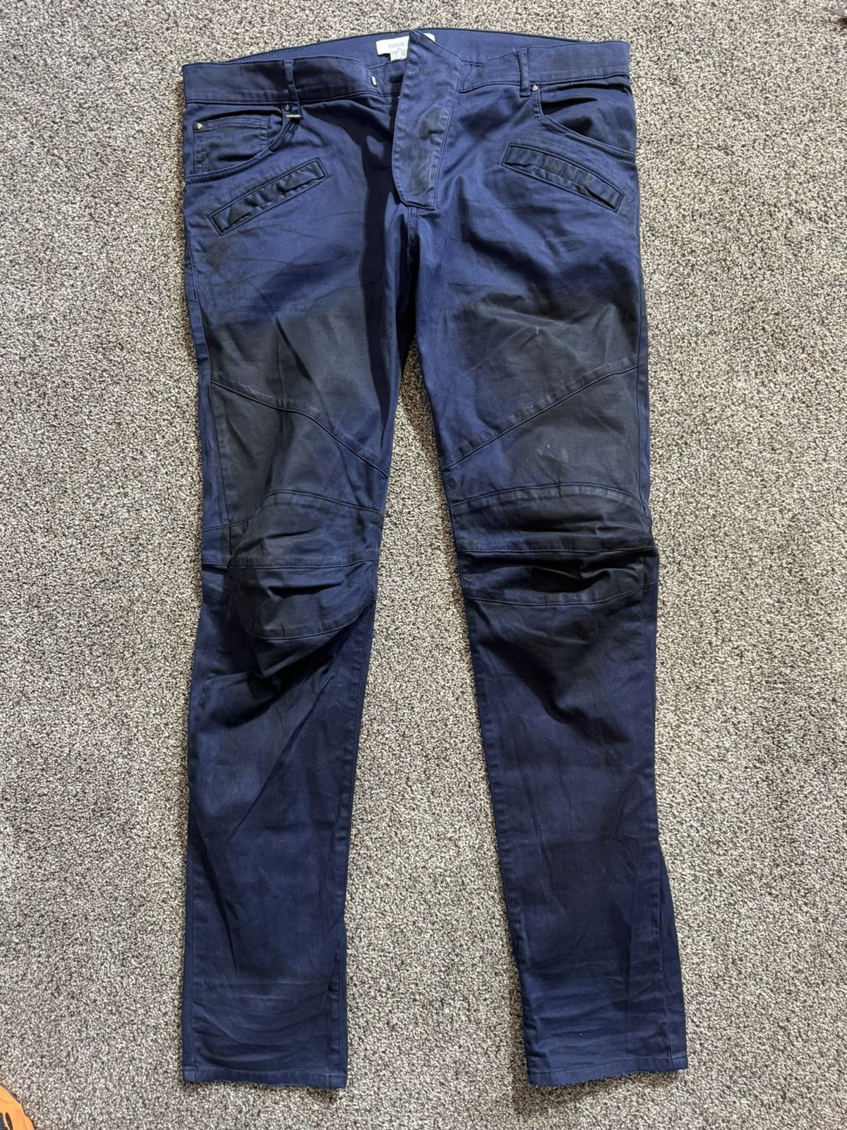 Balmain BALMAIN COATED MOTO JEANS 🔥©️ Size US 36 / EU 52 - 12 Thumbnail