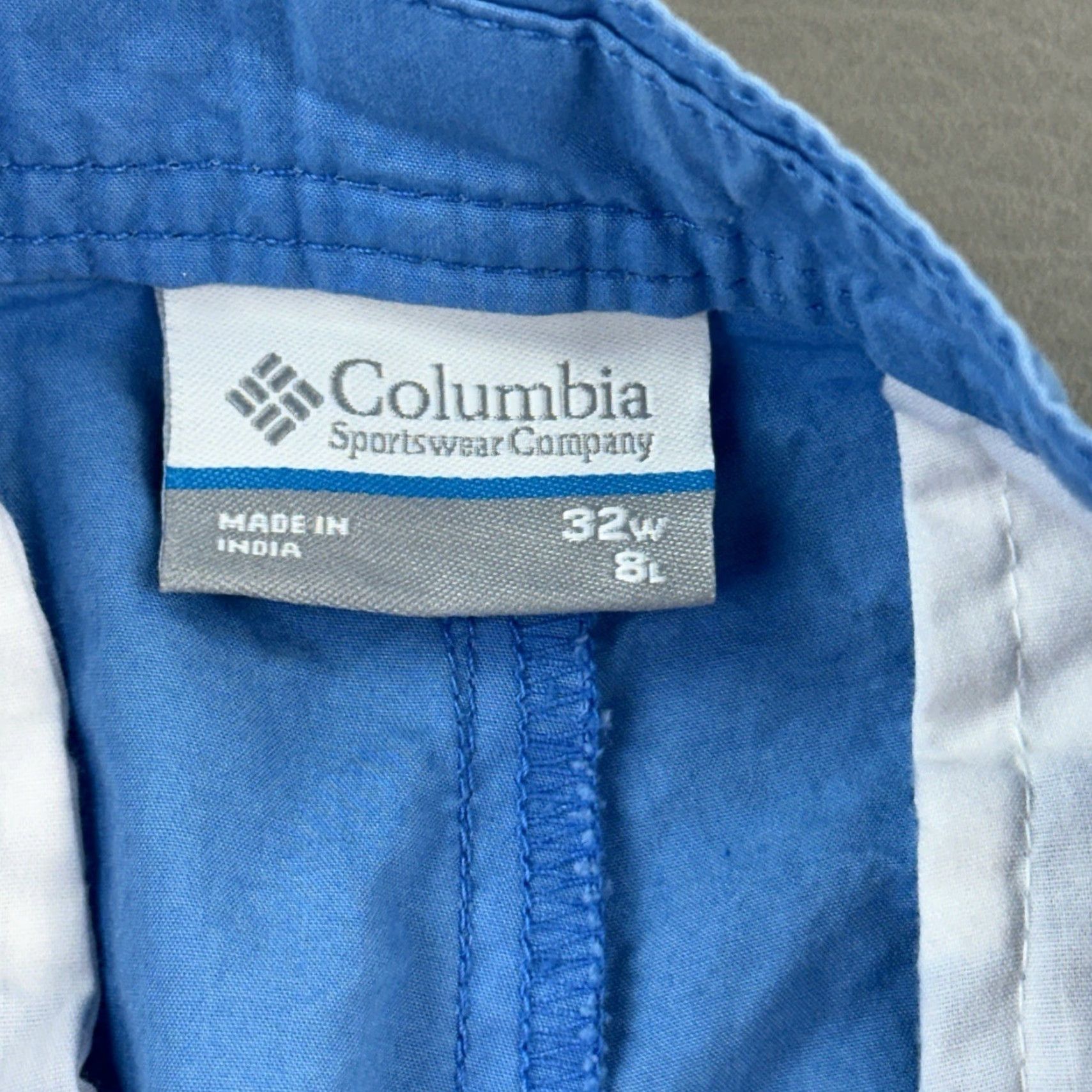 Vintage VINTAGE Columbia Washed Out Shorts Mens 32 Blue 8" Flat Front Fishing Hiking Outdoors Size US 32 / EU 48 - 4 Thumbnail