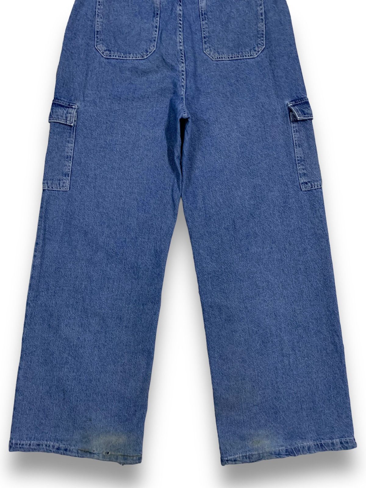 Bershka Vintage Bershka High Waist Baggy Wide Leg Cargo Jeans Size US 30 / EU 46 - 14 Thumbnail
