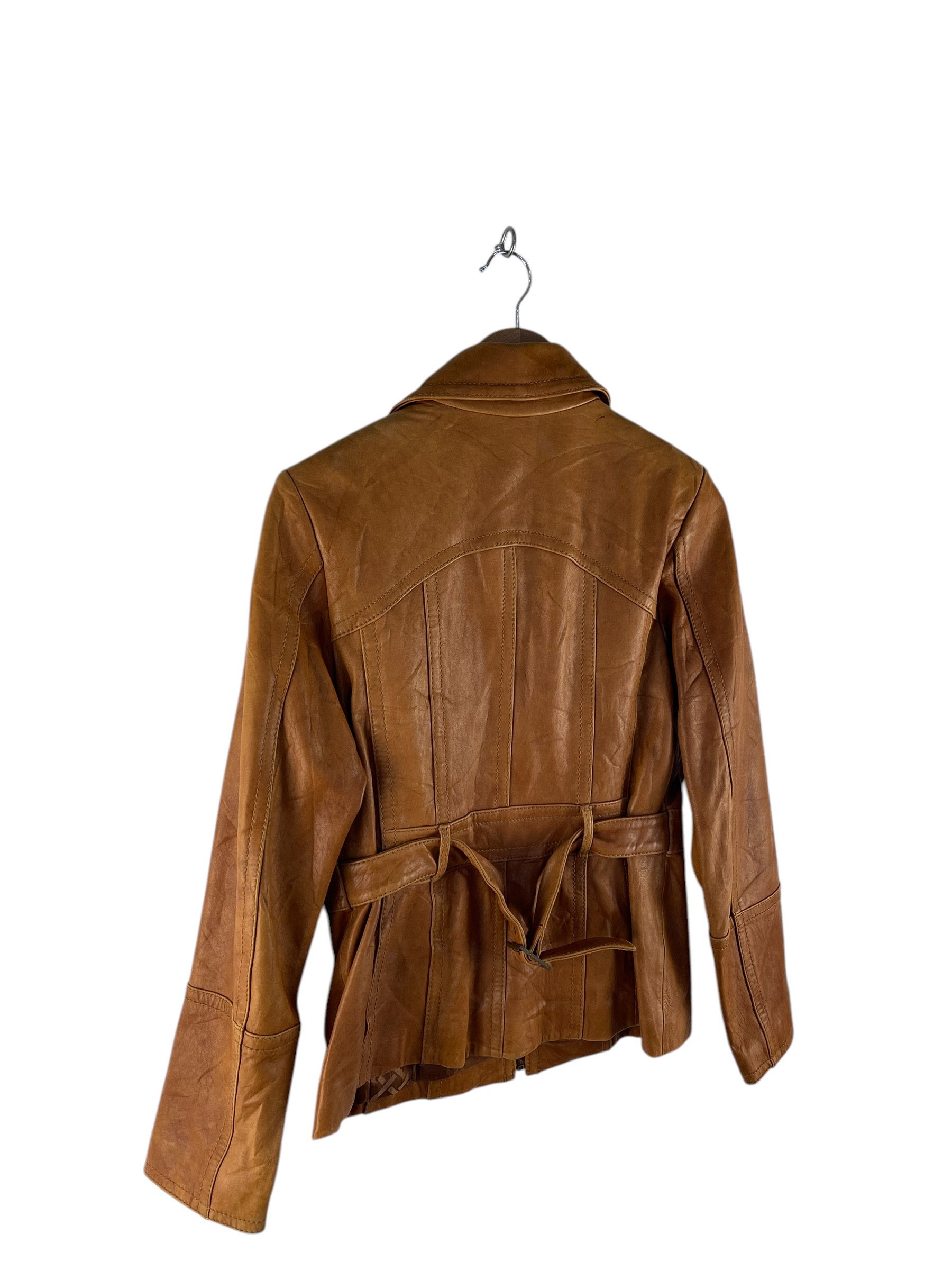 Jones New York Jones New York Leather Racing Jacket Size US S / EU 44-46 / 1 - 6 Thumbnail