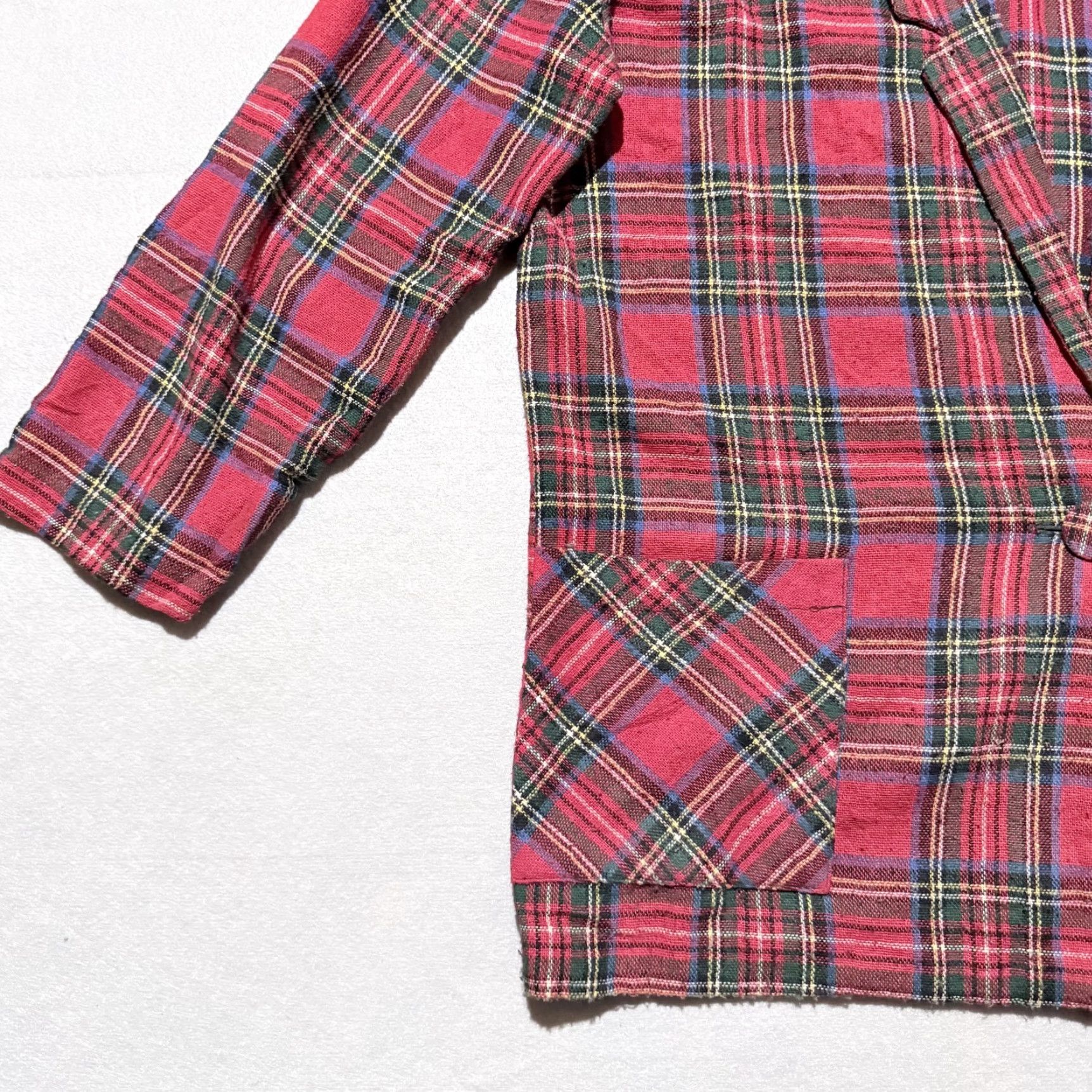Pendleton VINTAGE Pendleton Blazer Womens Wool Plaid 1-Button Jacket Red Green 16 Size XXL / US 16-18 / IT 52-54 - 6 Thumbnail