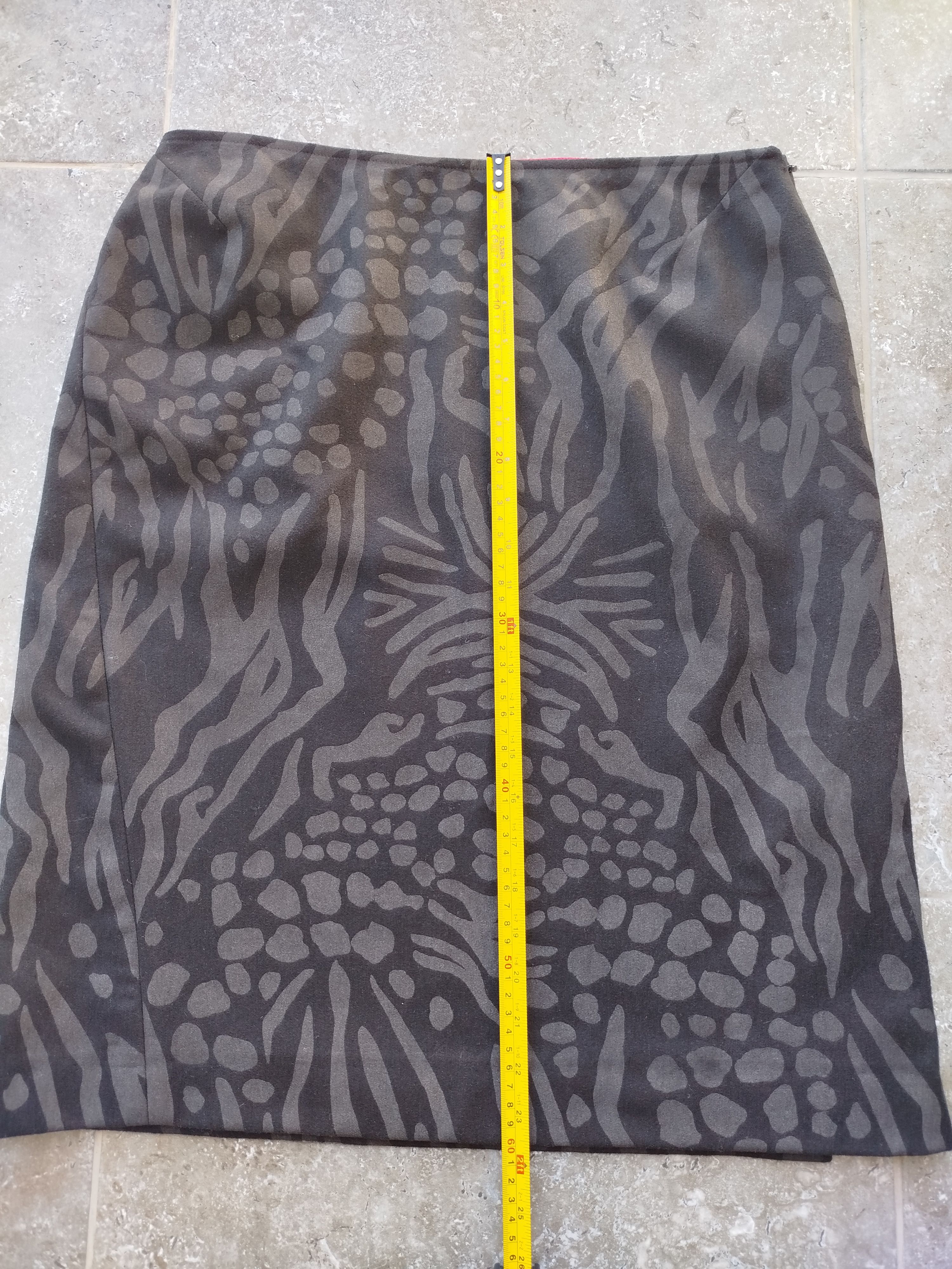 Valentino Valentino Jeans Skirt Pencil Wool Blend Tribal Vintage 90s Size 34" / US 12 / IT 48 - 10 Thumbnail