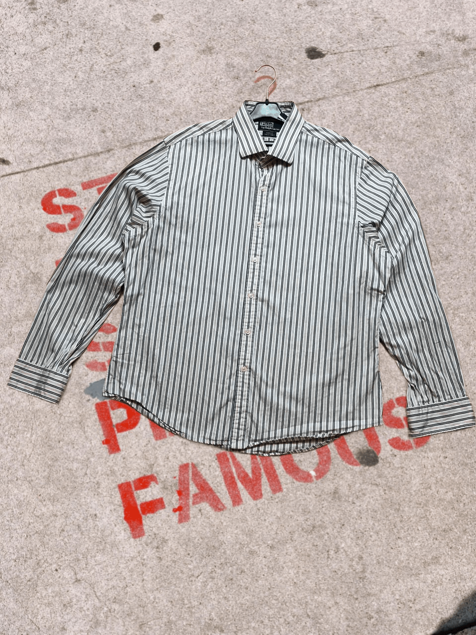 Polo Ralph Lauren Ralph Lauren Stripe classic button-up VINTAGE Size US XXL / EU 58 / 5 - 1 Thumbnail