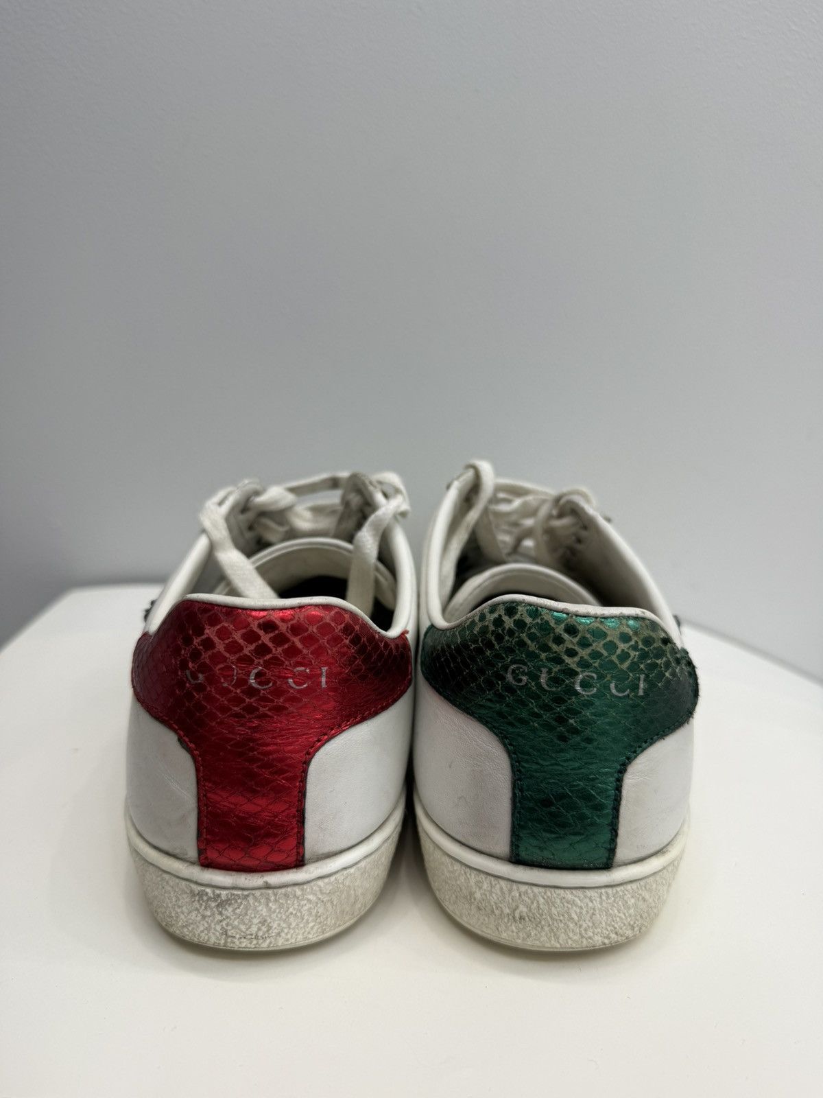 Gucci Gucci Ace Arrow OG Leather Low-Top Sneakers Size US 7 / IT 37 - 2 Thumbnail