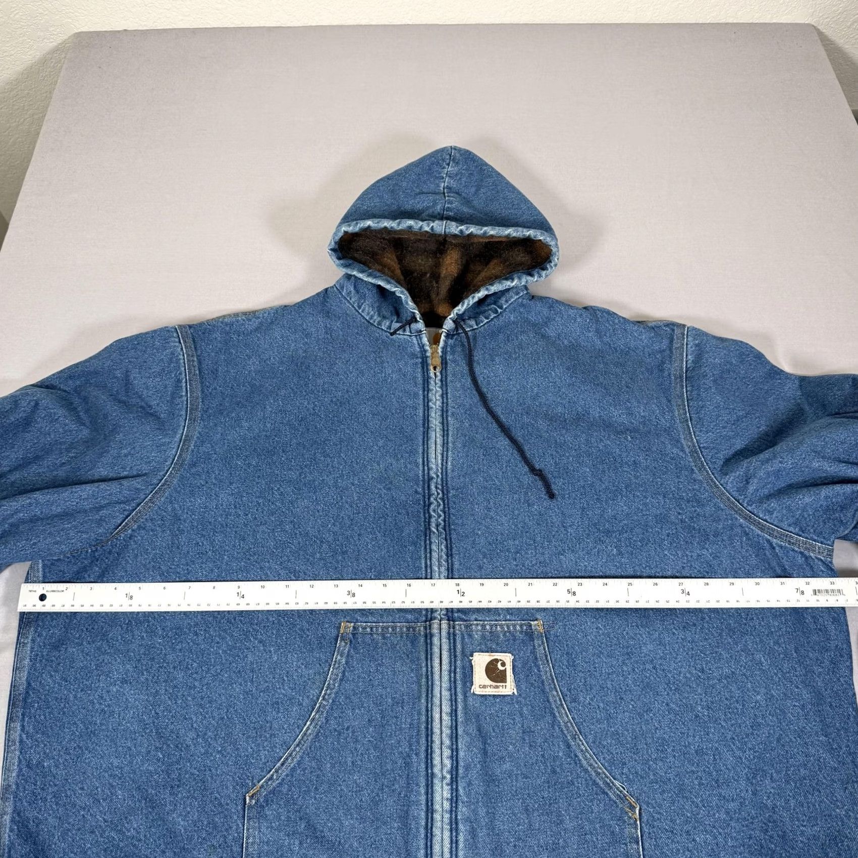 Carhartt VINTAGE Carhartt Jacket Mens 4XL Blue Denim Blanket Lined Active 90s Womens? Size US XXL / EU 58 / 5 - 5 Thumbnail