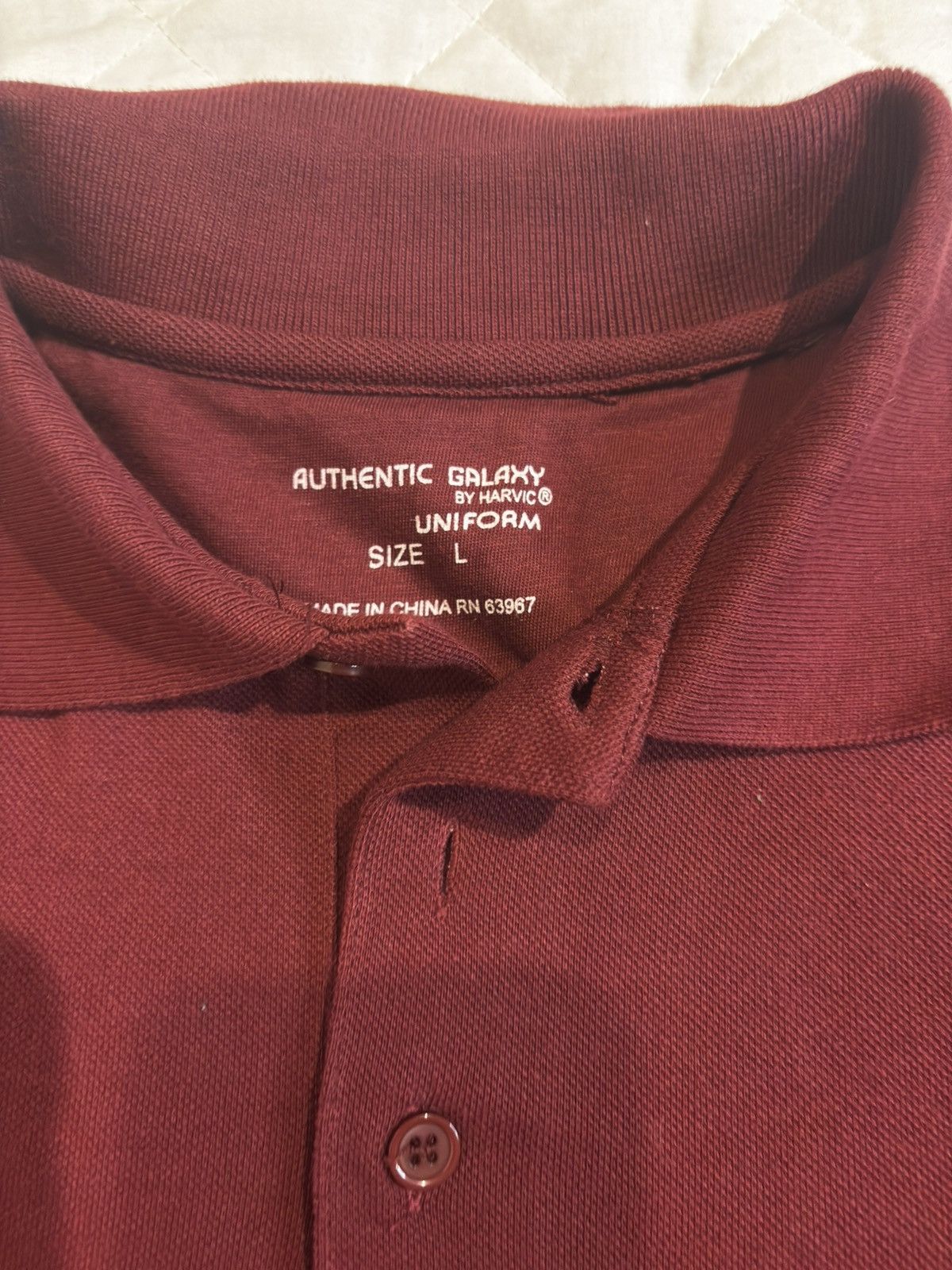 Other Burgundy Polo Shirt.mt037 Size US S / EU 44-46 / 1 - 3 Thumbnail