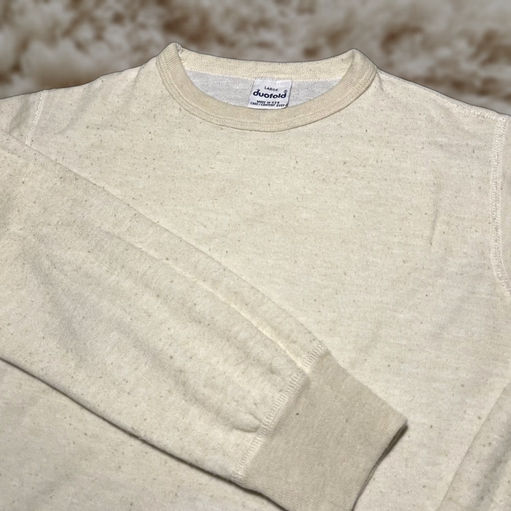 VINTAGE Duofold Kids Shirt Boys Large Thermal Crewneck Long Sleeve - Technical View