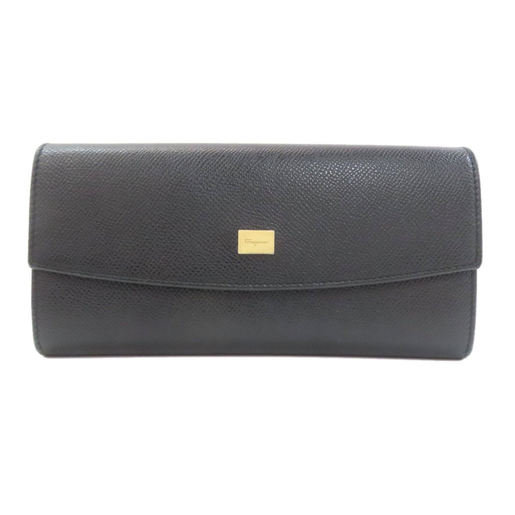 Salvatore Ferragamo Salvatore Ferragamo Logo Long Wallet Leather Women's Size ONE SIZE - 1 Thumbnail