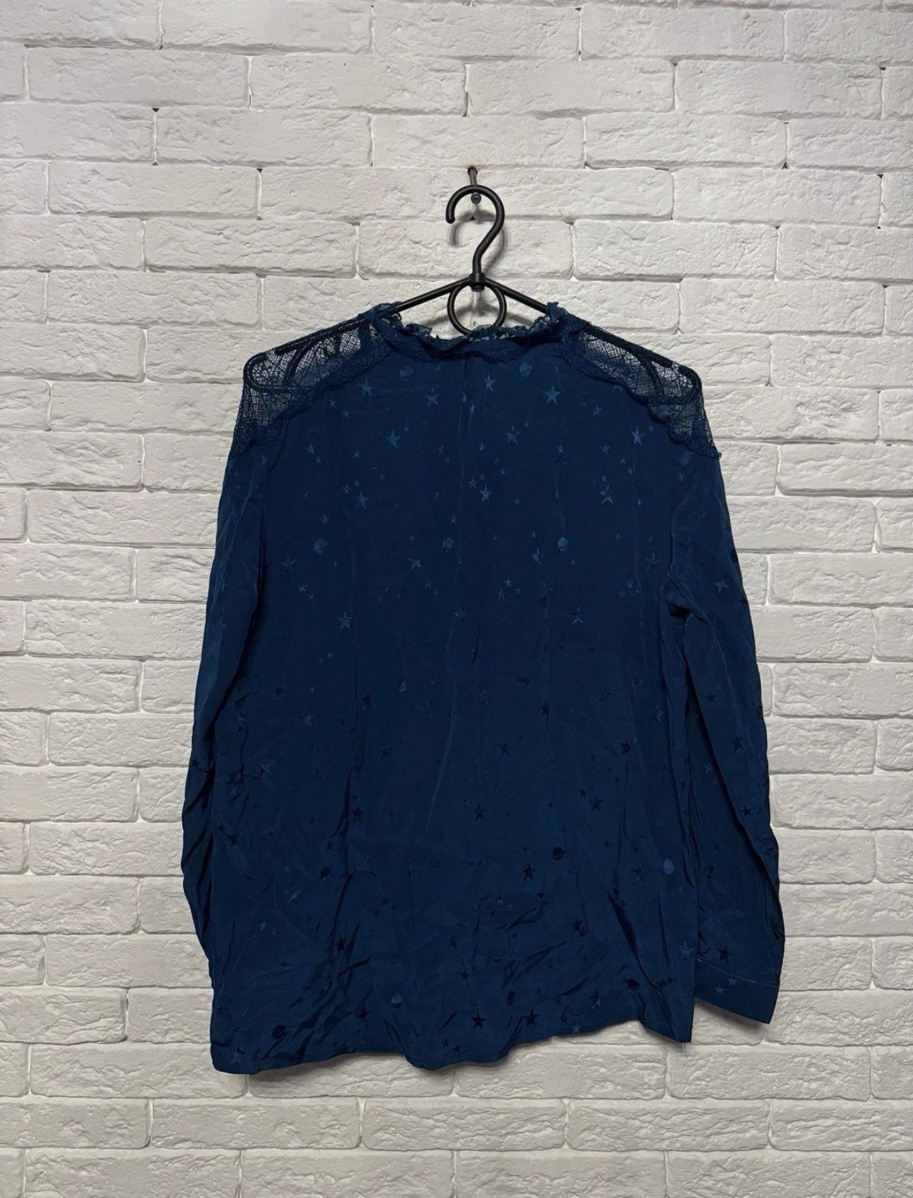 Zadig & Voltaire Zadig&Voltaire Taki Jac Deluxe 100% Silk Blouse Night Patern Size S / US 4 / IT 40 - 6 Thumbnail