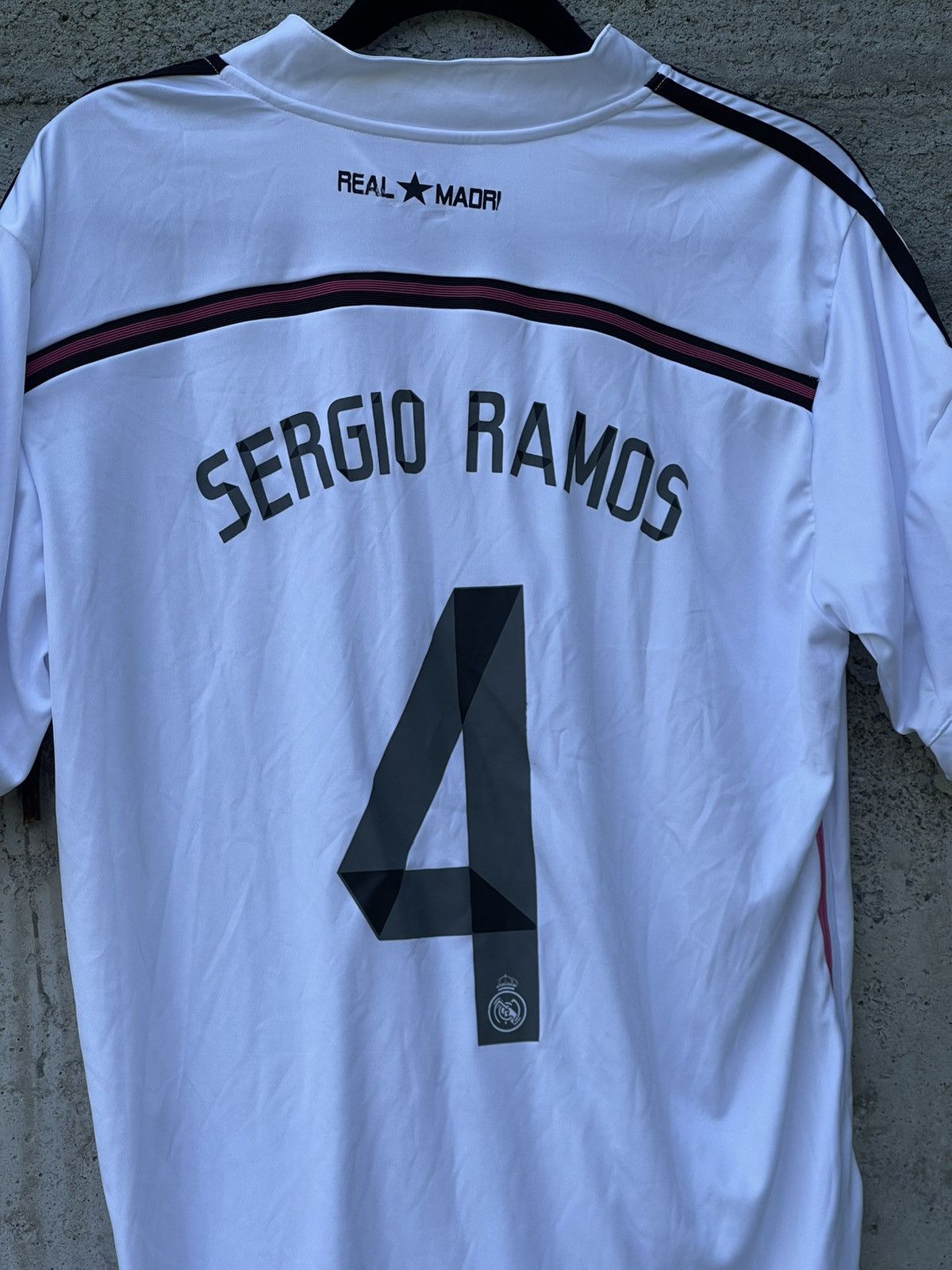 Adidas Adidas Real Madrid Sergio Ramos White Jersey Size US XL / EU 56 / 4 - 4 Thumbnail