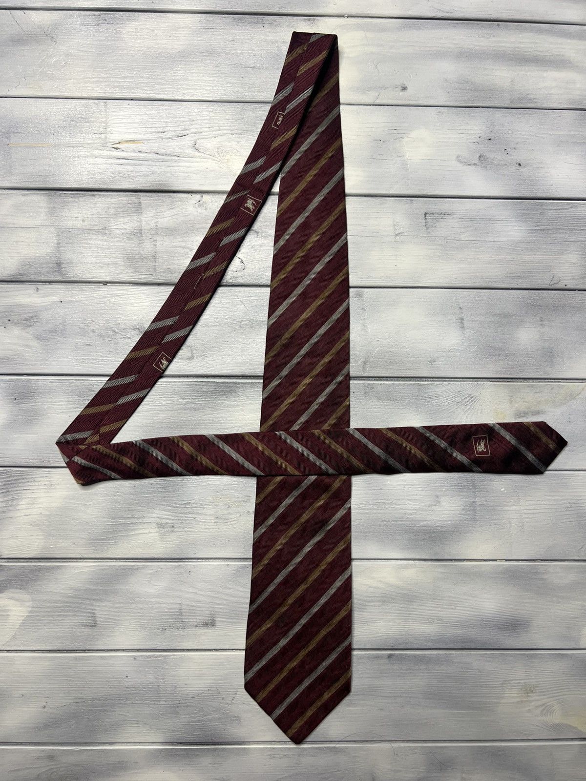 Burberry Rare Luxury Tie Burberry Vintage Size ONE SIZE - 2 Thumbnail