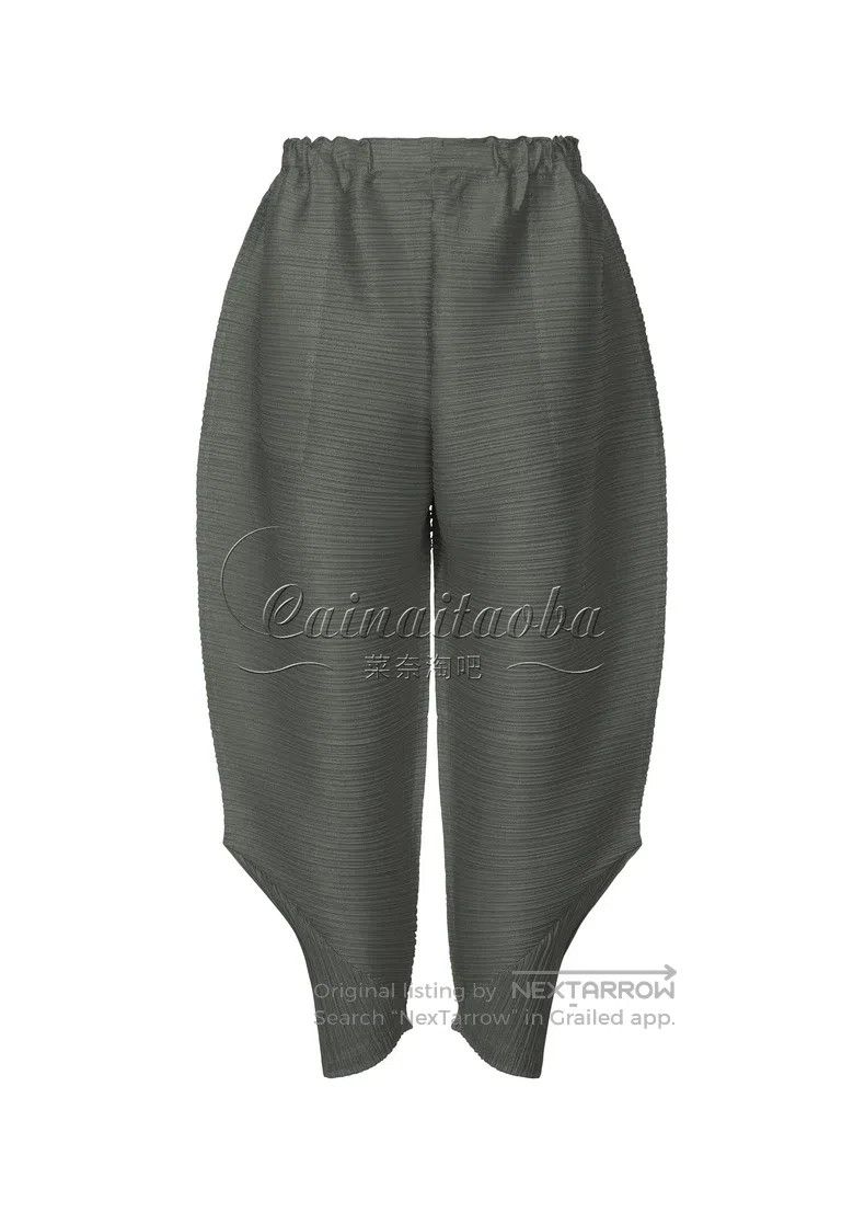 Issey Miyake Issey Miyake size:3 Gray Pleated Pants Size 31" - 1 Thumbnail
