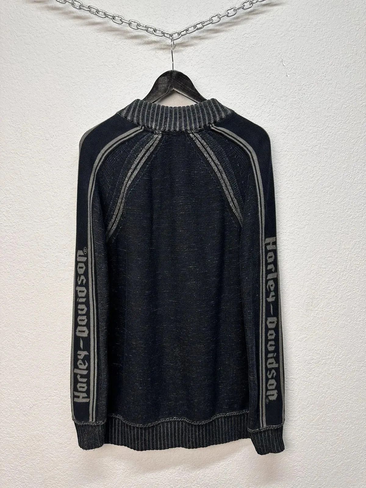 Harley Davidson Y2k Avatngarde Sweater Distressed Harley Davidson Japanese Size US L / EU 52-54 / 3 - 12 Thumbnail