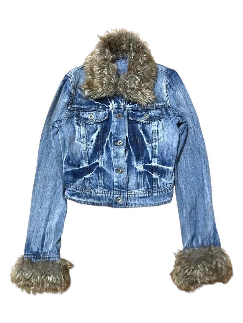 If Six Was Nine × Japanese Brand × Le Grande Bleu (L.G.B.) Japanese LGB style “unknwn” fur denim jacket Size US M / EU 48-50 / 2 - 1 Thumbnail