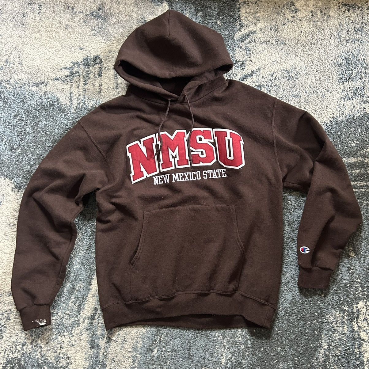 Champion NMSU BROWN BURGUNDY CREAM TACKLE TWiLL REVERSE WEAVE HOODiE Size US L / EU 52-54 / 3 - 18 Thumbnail