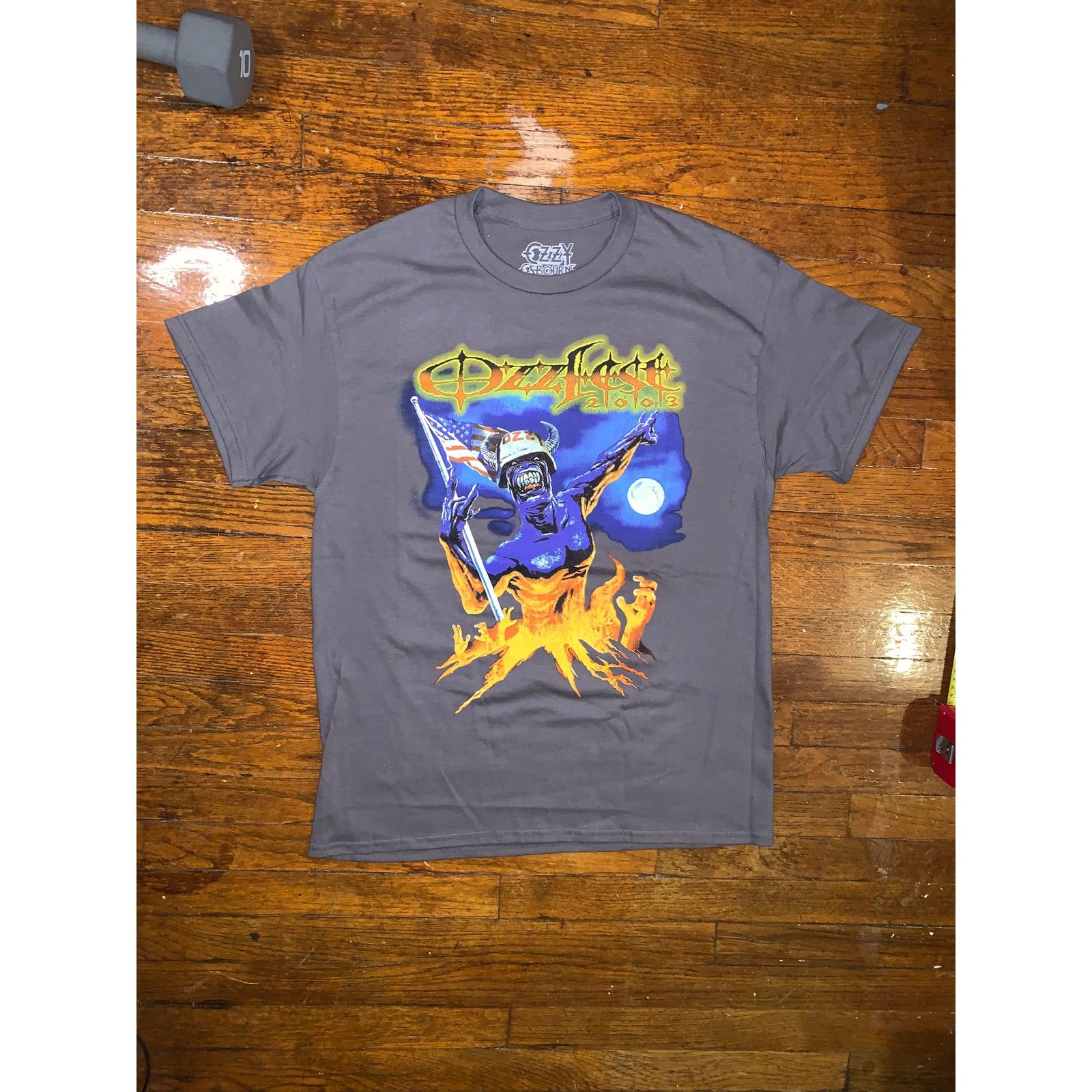 Band Tees Ozzfest 2003 Tour T Shirt Large Charcoal Reprint Metal Size US L / EU 52-54 / 3 - 3 Thumbnail
