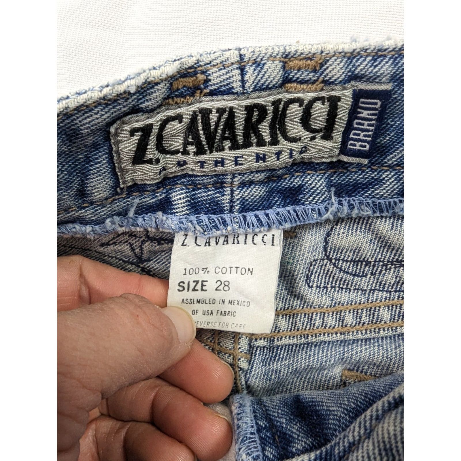 Vintage VINTAGE Action West High Waisted Jeans Womens 29 Inseam 31 Patchwork 80s 90s Mom Tapered Denim Blue Jeans Womens Mens? Size 29" - 4 Thumbnail
