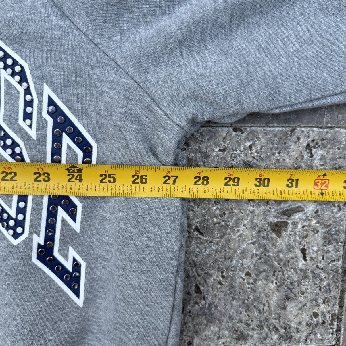 basketcase gallery Basketcase Gallery ATHLETICS, studded zip-up hoodie grey Size US XXL / EU 58 / 5 - 5 Thumbnail