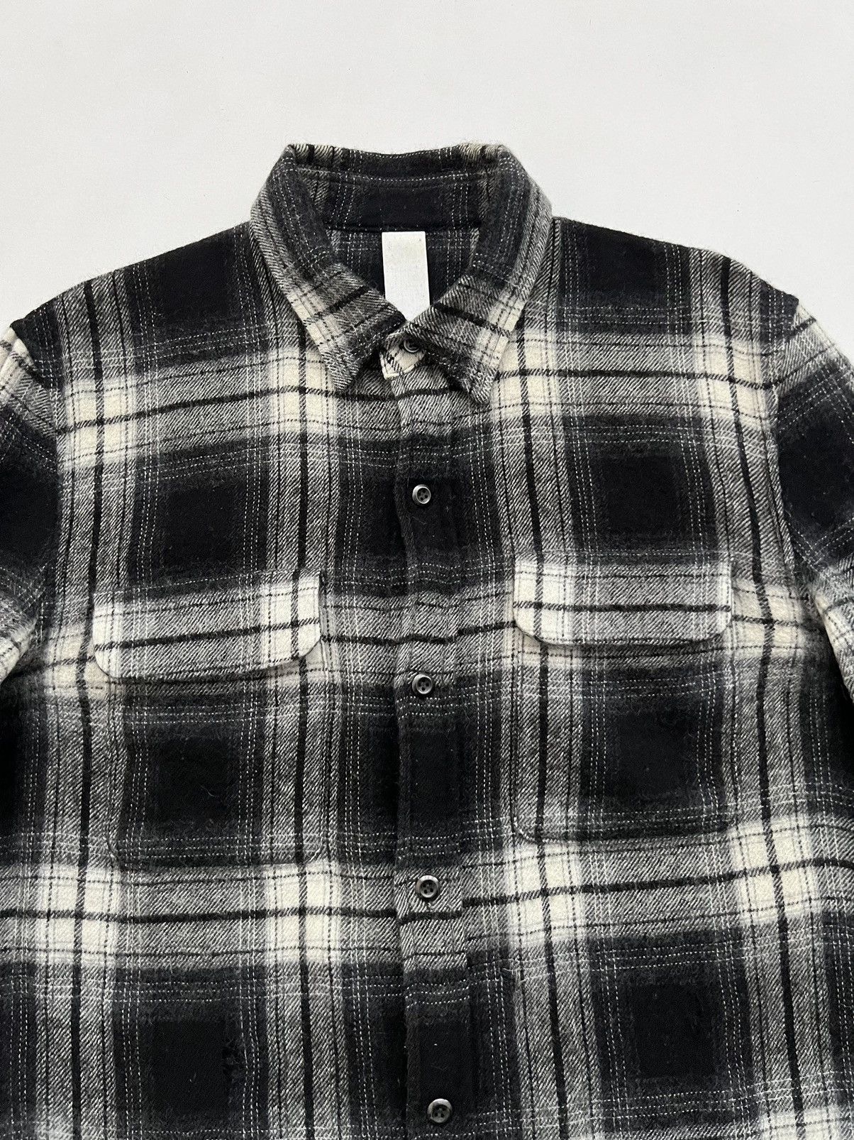 20471120 🔥SAMPLE Attachment Kazuyuki Kumagai Cashmere Grunge Shirt Size US S / EU 44-46 / 1 - 5 Thumbnail