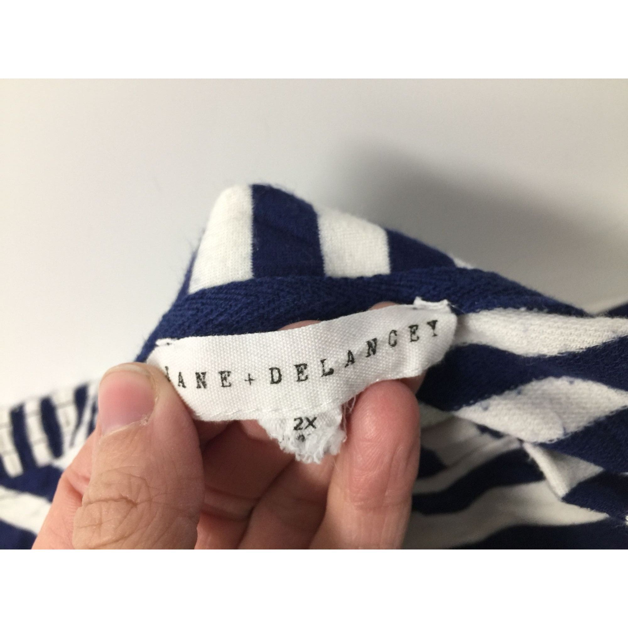 Other JANE + DELANCE BLUE AND WHITE STRIPED WOMENS SHIRT SIZE 2X Size XXL / US 16-18 / IT 52-54 - 5 Thumbnail