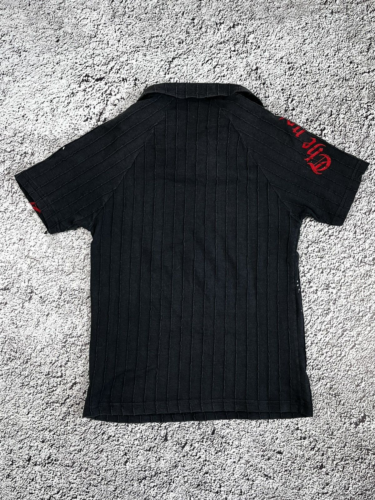 Japanese Brand Vintage Y2K Japanese printed ribbed polo 2000s style L Size L / US 10 / IT 46 - 5 Thumbnail
