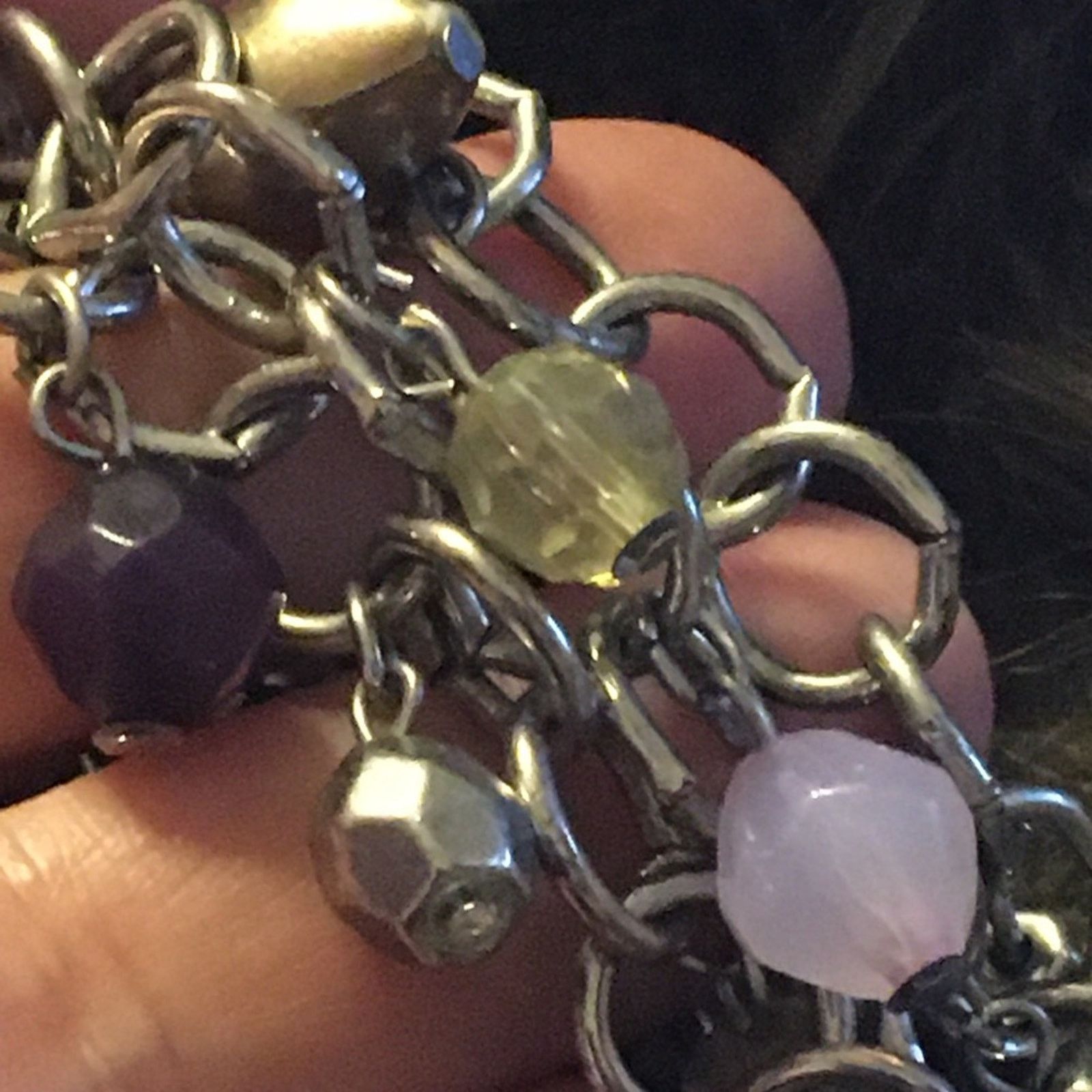 Vintage Vintage bead charm bauble chain long necklace Size ONE SIZE - 7 Thumbnail