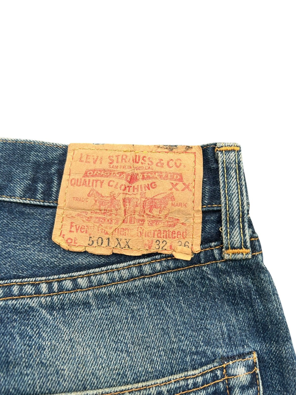Kapital × Levi's × Vintage Vintage Levi's 501XX Selvedge Reconstructed Repair Denim Size US 31 - 11 Thumbnail